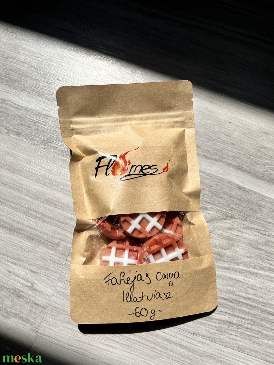 Fahéjas csiga illatviasz  - otthon & életmód - gyertya, illat, aroma - gyertya - Meska.hu