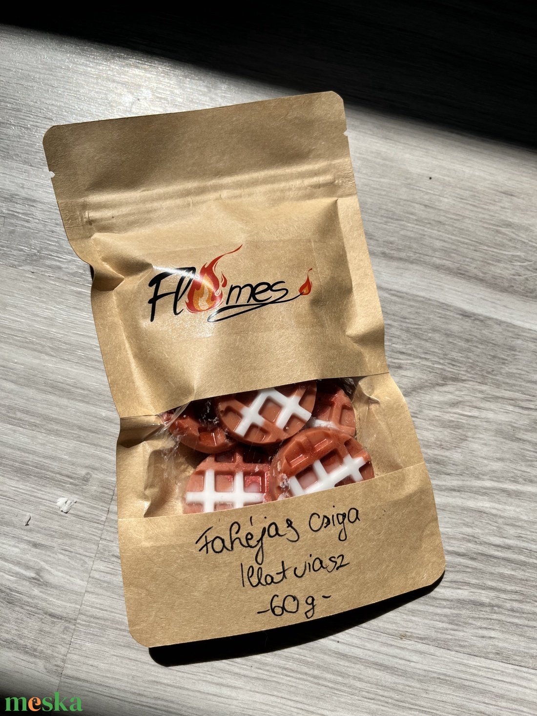 Fahéjas csiga illatviasz  - otthon & életmód - gyertya, illat, aroma - gyertya - Meska.hu
