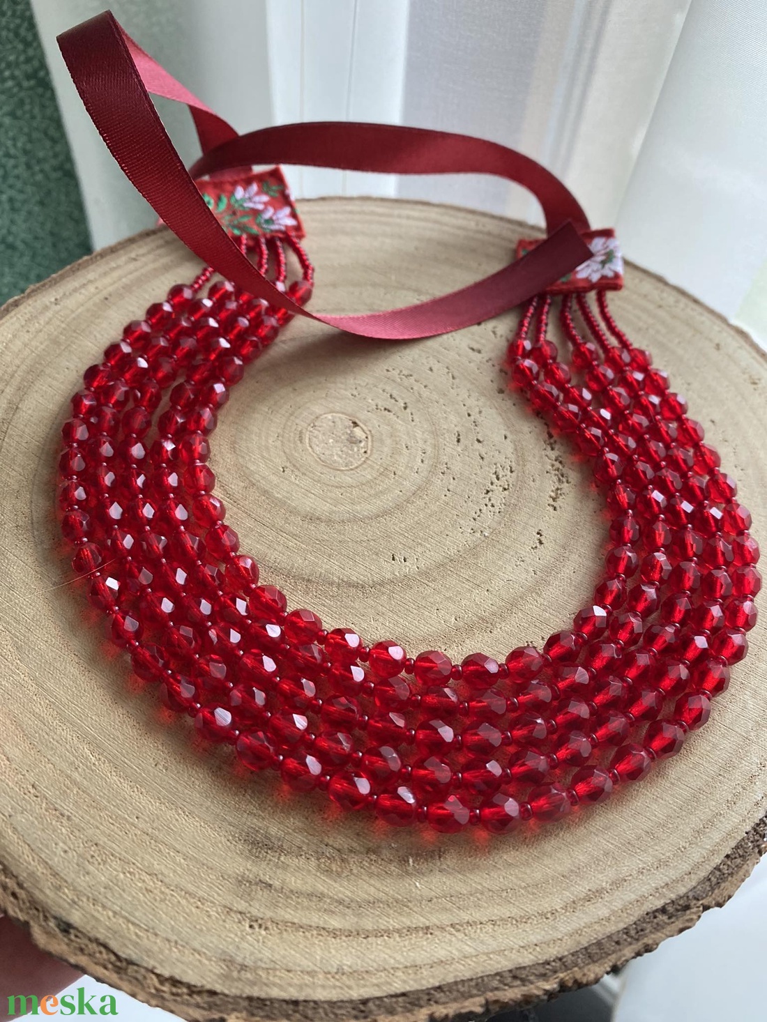 Kaláris szett fülbevalóval, nyaklánccal és franciacsattal KÉSZEN - ékszer - nyaklánc - párhuzamos nyaklánc - Meska.hu