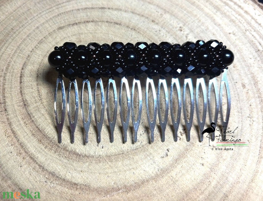 Népi jellegű kontyfésű KÉSZEN - ékszer - fülbevaló - lógó fülbevaló - Meska.hu