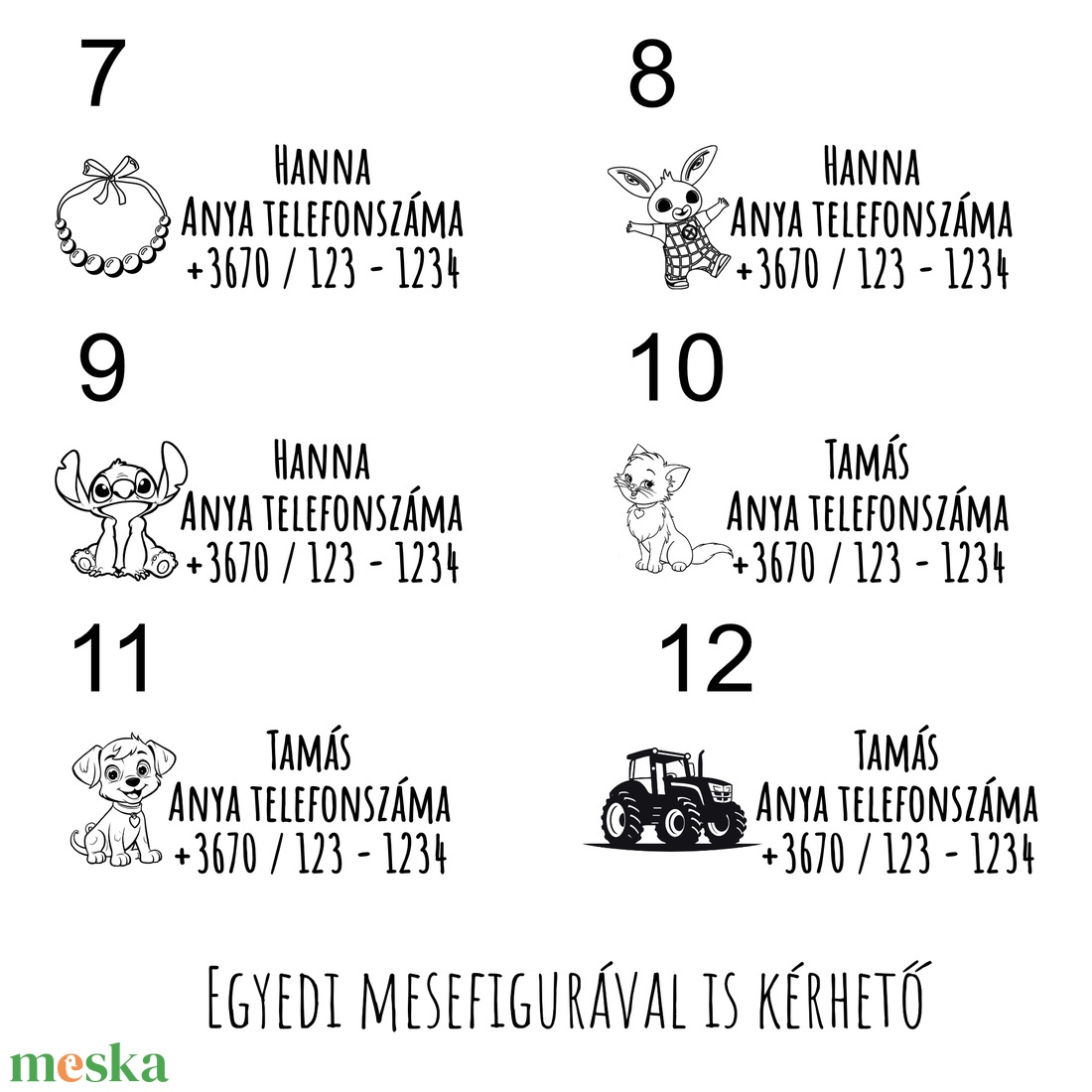 Ideiglenes tetoválás, szülő telefonszámával (3 db / csomag) - művészet - grafika & illusztráció - művészi nyomat - Meska.hu Ideiglenes tetoválás, szülő telefonszámával (3 db / csomag) - művészet - grafika & illusztráció - művészi nyomat - Meska.hu