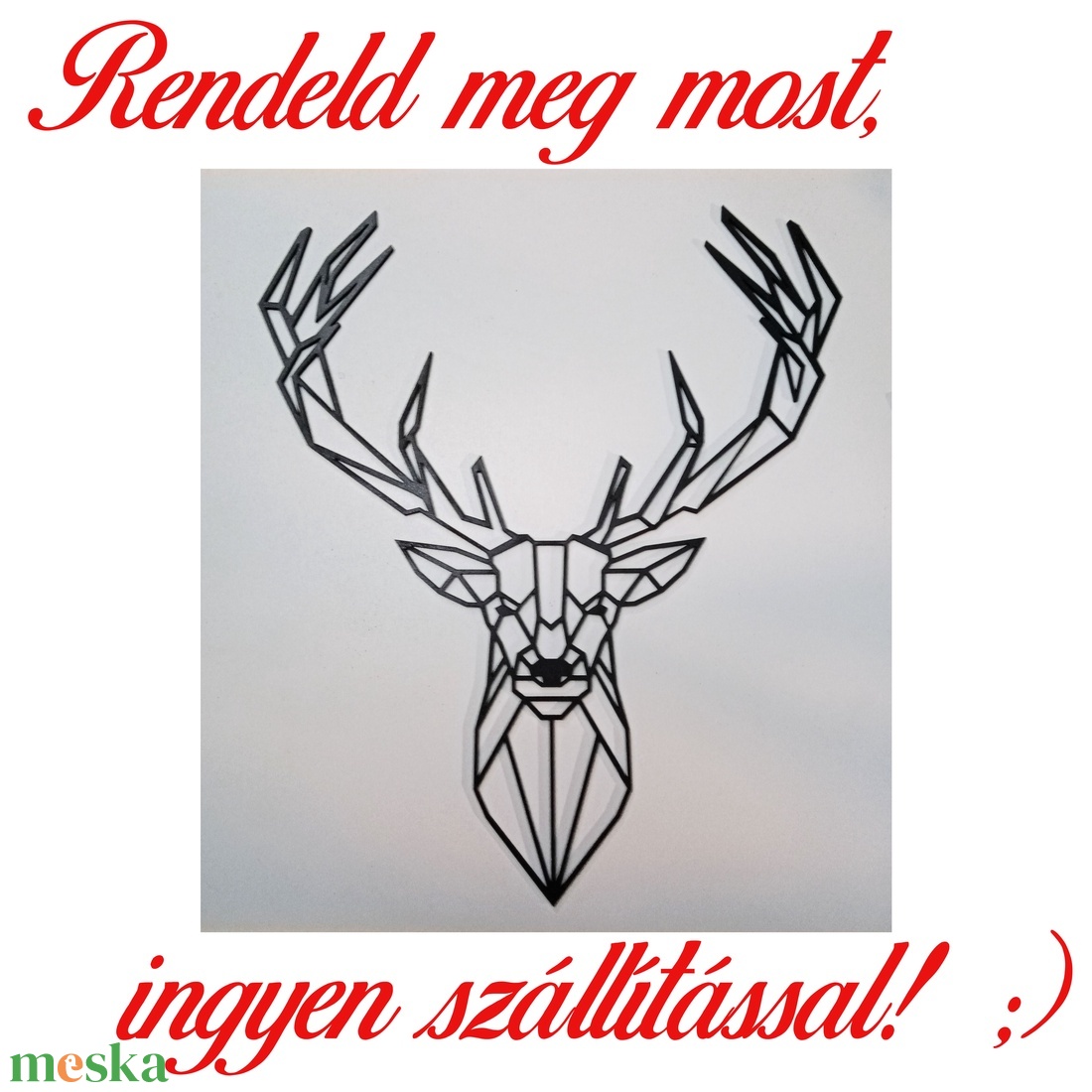 Szarvas No2. geometrikus fali dekoráció. - otthon & lakás - dekoráció - kép & falikép - fából készült kép - Meska.hu Szarvas No2. geometrikus fali dekoráció. - otthon & lakás - dekoráció - kép & falikép - fából készült kép - Meska.hu