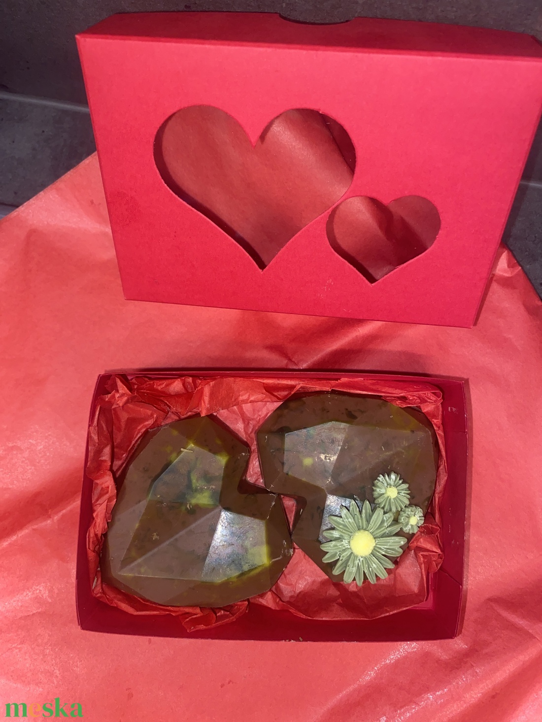 Dubai szív csokoládé - élelmiszer - édesség - Meska.hu