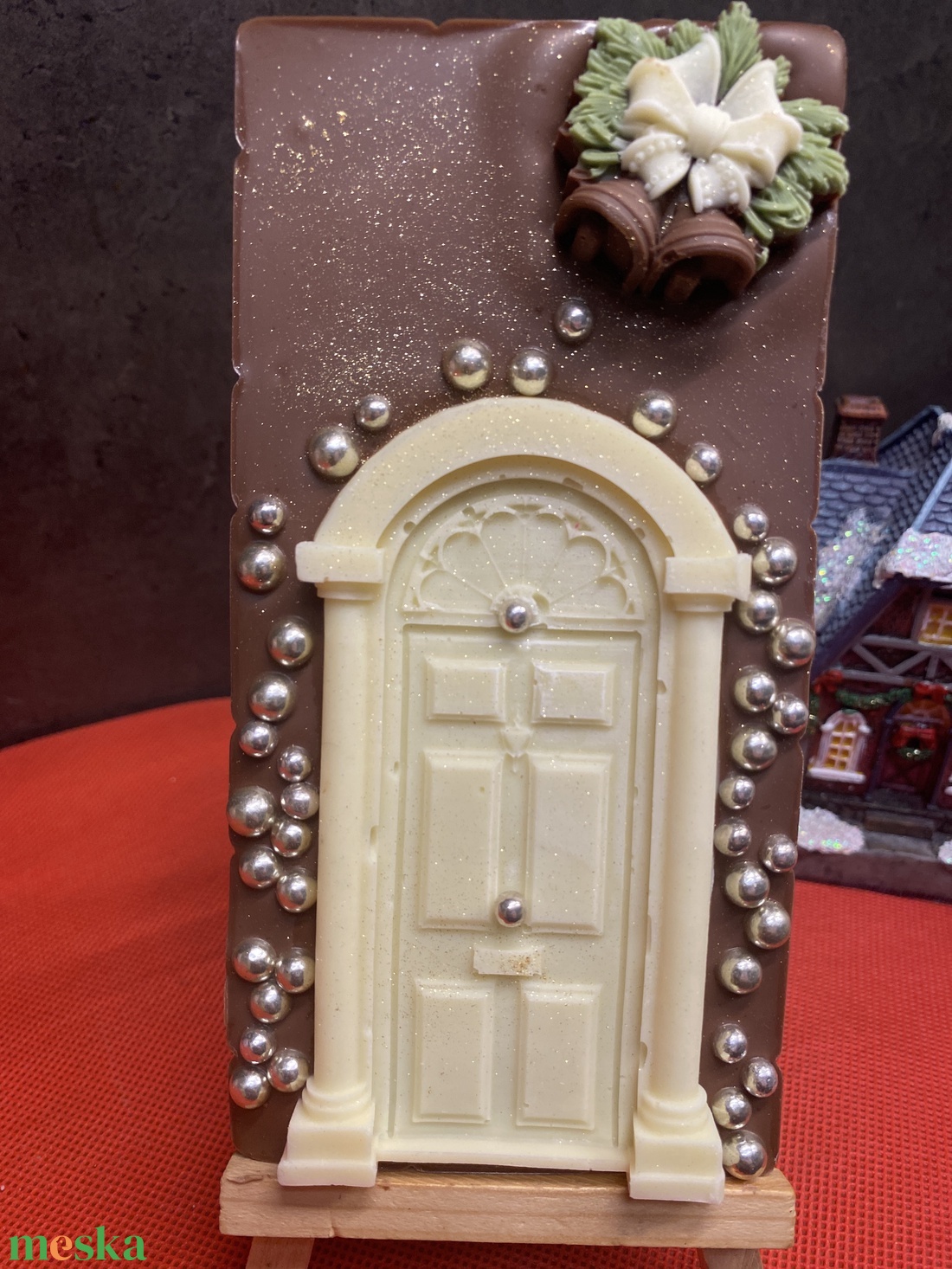 Karácsonyi táblás csokoládé - élelmiszer - édesség - kézműves csokoládé - Meska.hu