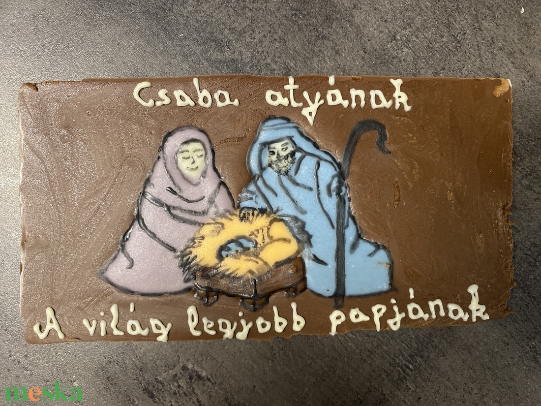 Karácsonyi táblás csoki - élelmiszer - édesség - kézműves csokoládé - Meska.hu