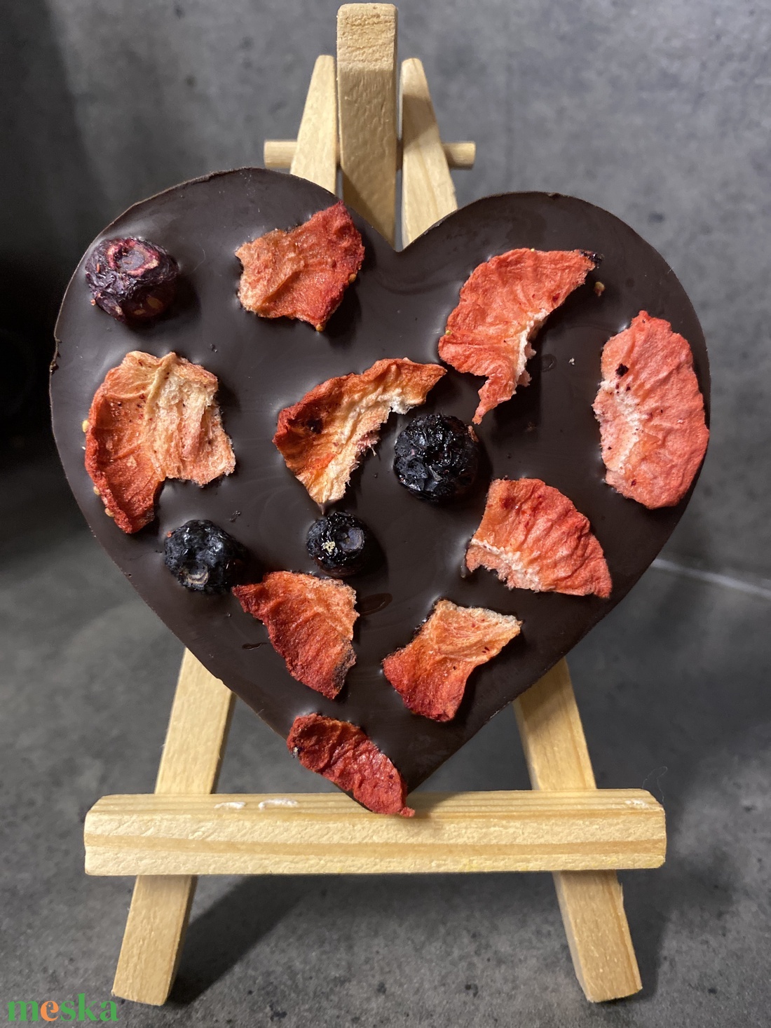 Csokoládé szív - élelmiszer - édesség - kézműves csokoládé - Meska.hu