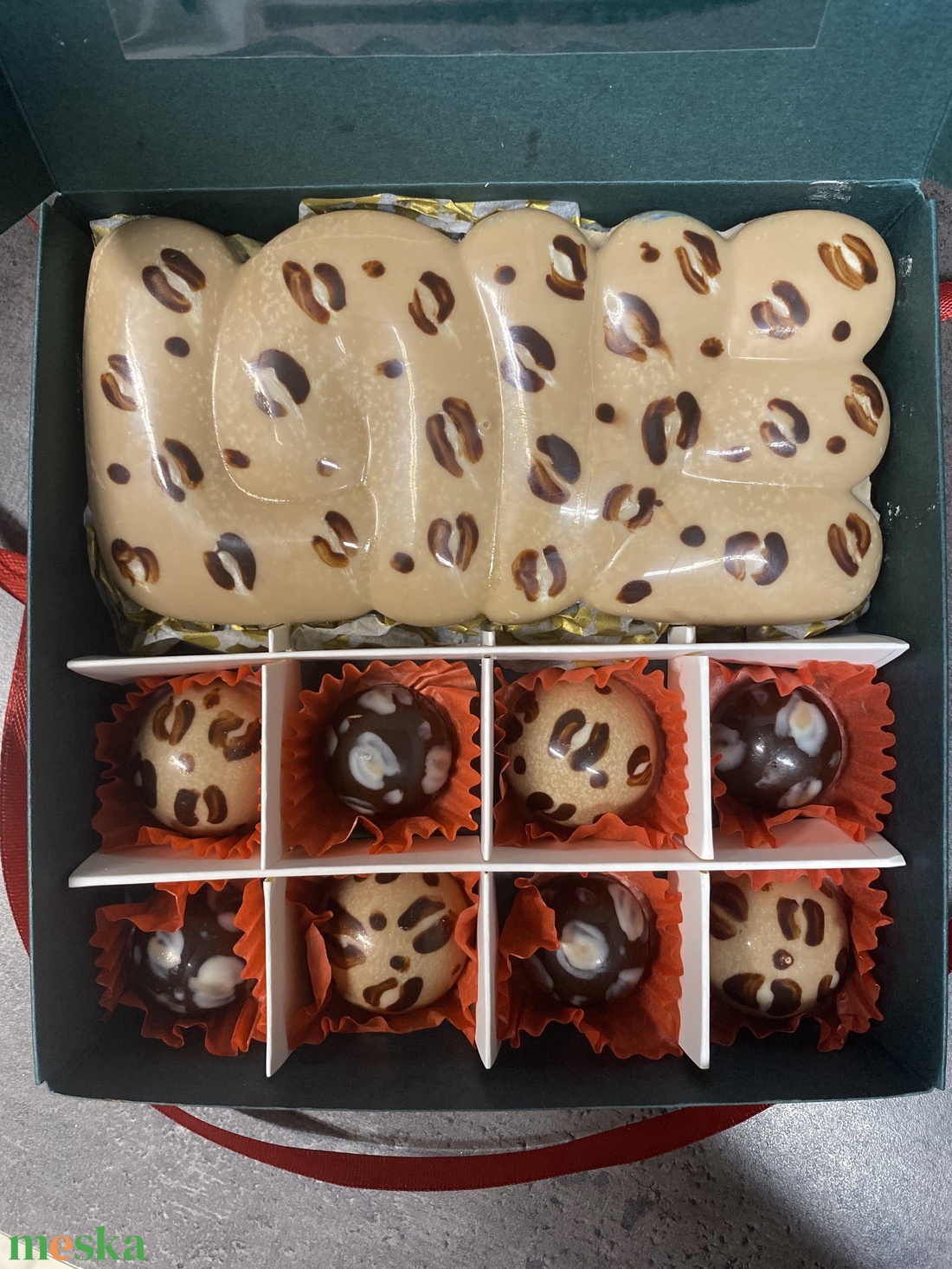 Bonbon szett - élelmiszer - édesség - kézműves csokoládé - Meska.hu