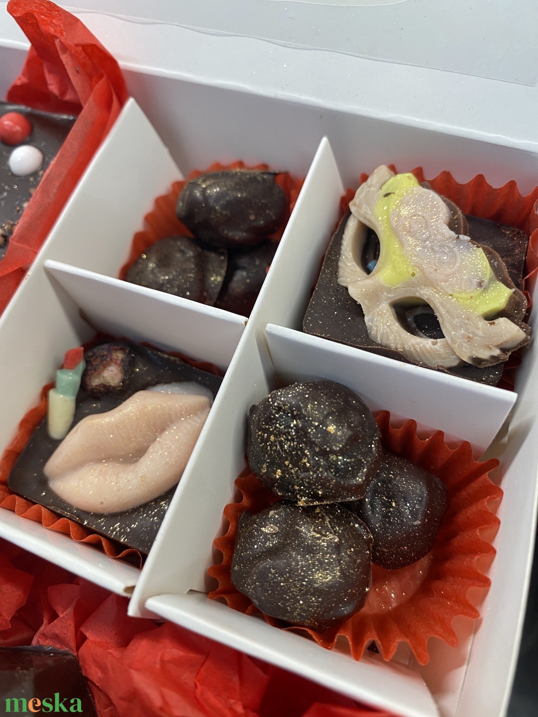Női formás szett - élelmiszer - édesség - kézműves csokoládé - Meska.hu