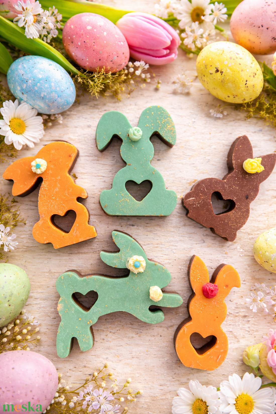 Csokolád� nyuszik - élelmiszer - édesség - kézműves csokoládé - Meska.hu