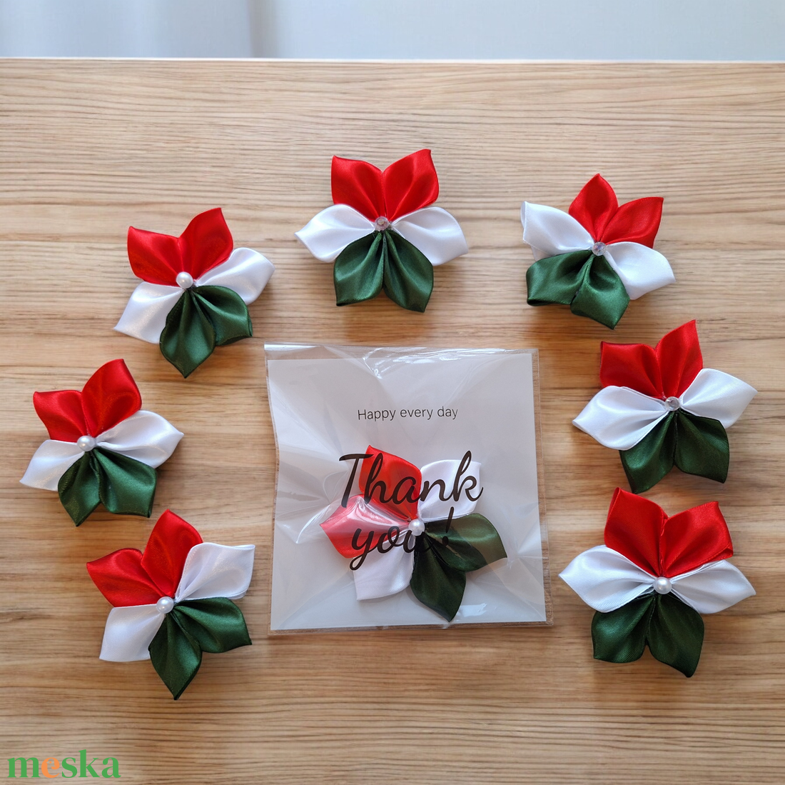 Nemzeti kitűző - kokárda mágneses rögzítéssel - ékszer - kitűző és bross - Meska.hu