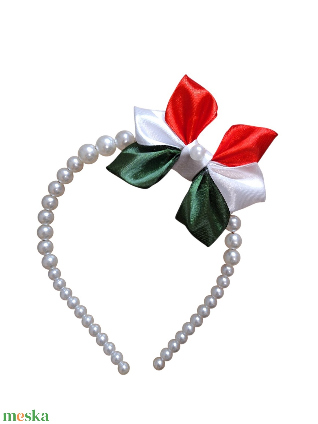 Magyaros hajpánt � kézzel készült, gyöngyös díszítéssel - ruha & divat - hajdísz & hajcsat - hajráf & hajpánt - Meska.hu