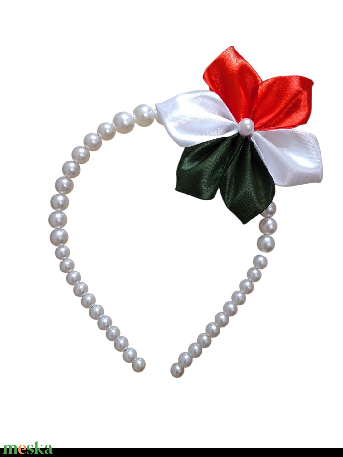 Magyaros hajpánt � kézzel készült, gyöngyös díszítéssel - ruha & divat - hajdísz & hajcsat - hajráf & hajpánt - Meska.hu