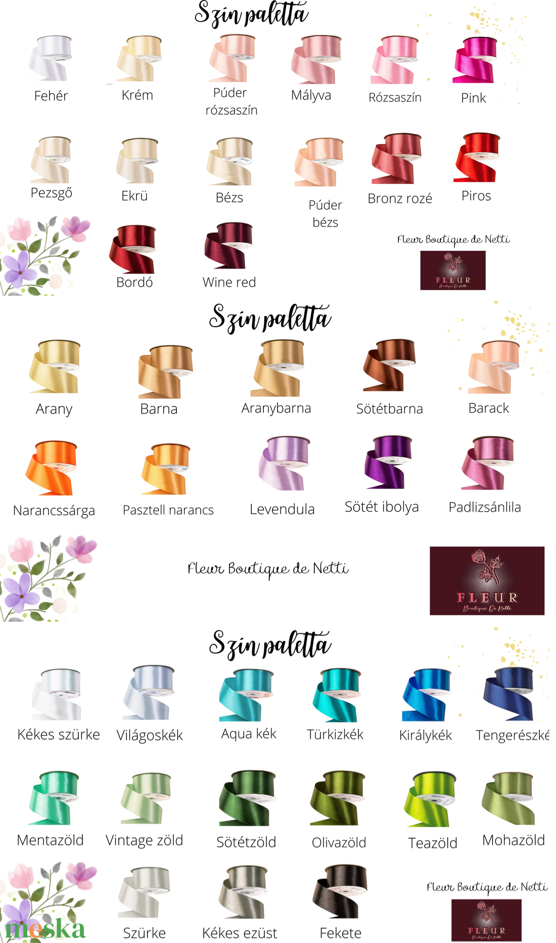 Szatén szálas rózsa � DIY dekorációhoz � 20 / 35 cm szár - esküvő - dekoráció - helyszíni dekor - Meska.hu