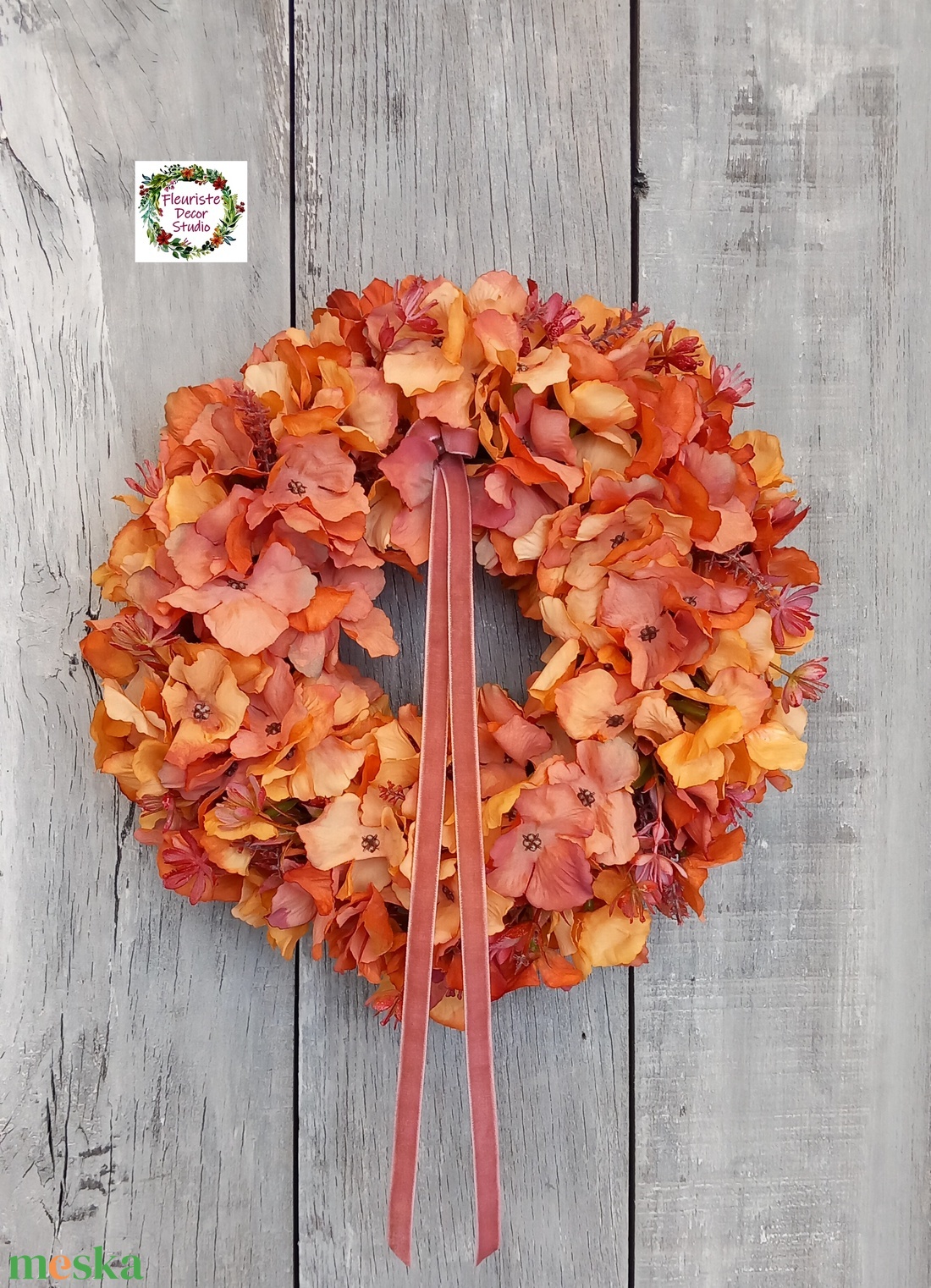 Hortenzia Kopogtató - otthon & életmód - dekoráció - ajtó- és ablak dekoráció - ajtódísz & kopogtató - Meska.hu