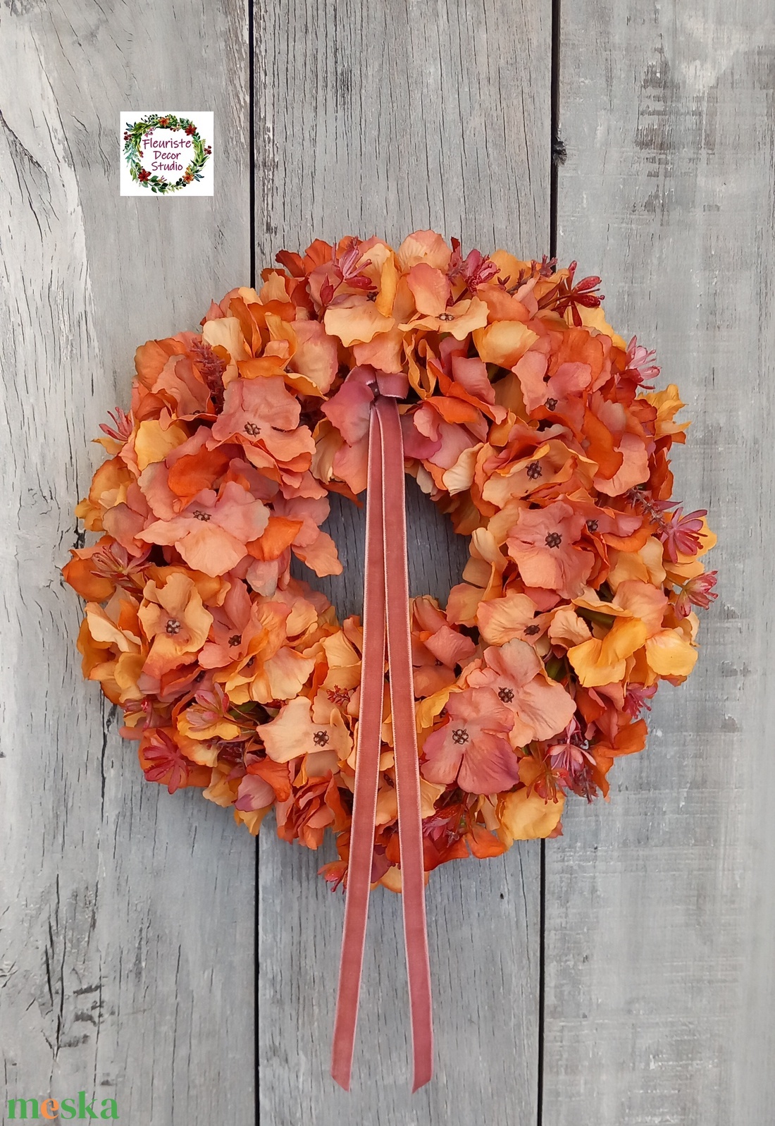 Hortenzia Kopogtató - otthon & életmód - dekoráció - ajtó- és ablak dekoráció - ajtódísz & kopogtató - Meska.hu