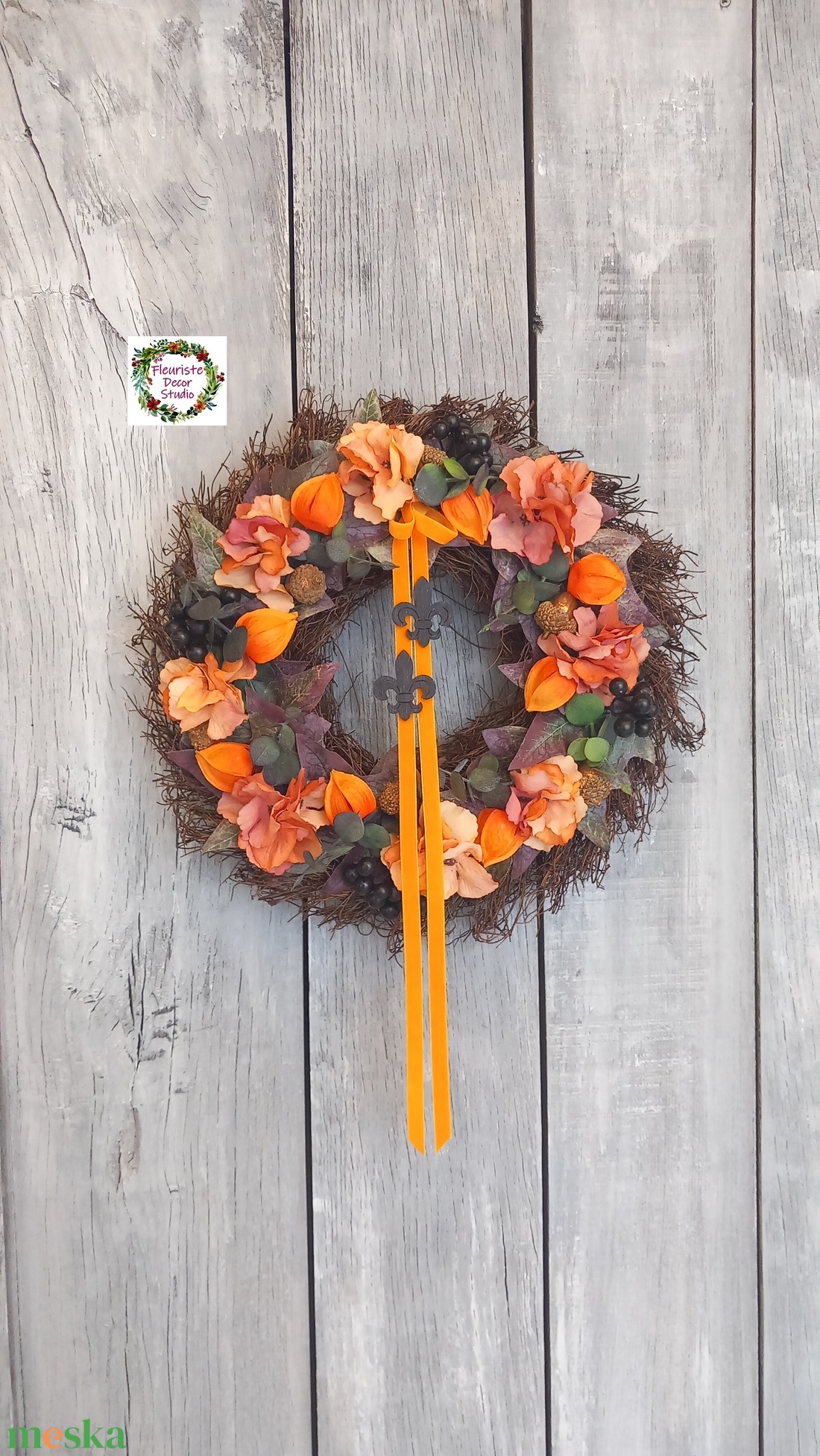 Őszi Kontraszt Kopogtató - otthon & életmód - dekoráció - ajtó- és ablak dekoráció - ajtódísz & kopogtató - Meska.hu