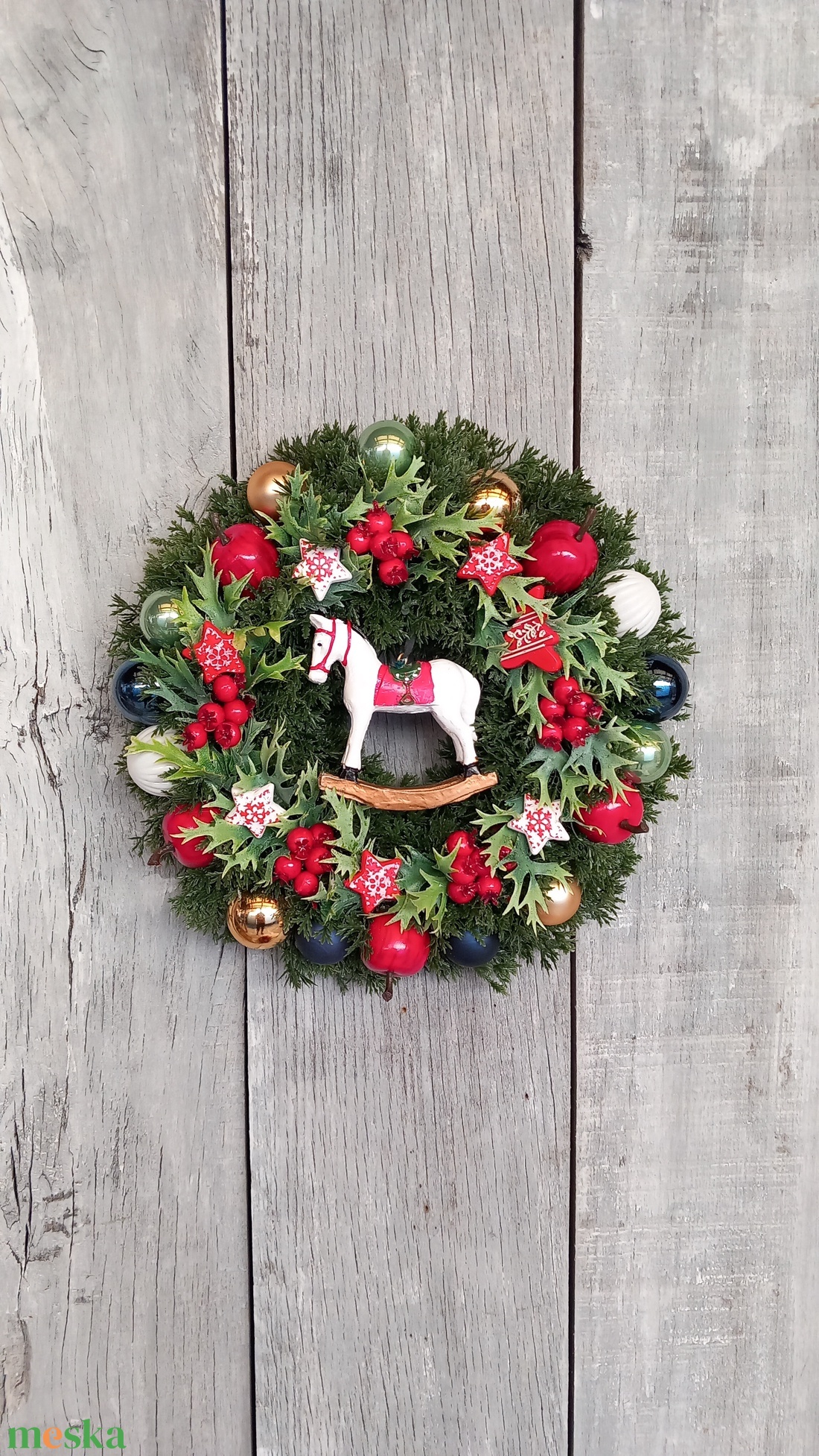 MeseKarácsony - Karácsonyi Kopogtató/Téli Kopogtató /Téli Ajtódísz/Karácsonyi Ajtódísz/Falidísz/ - karácsony - karácsonyi lakásdekoráció - karácsonyi ajtódíszek - Meska.hu