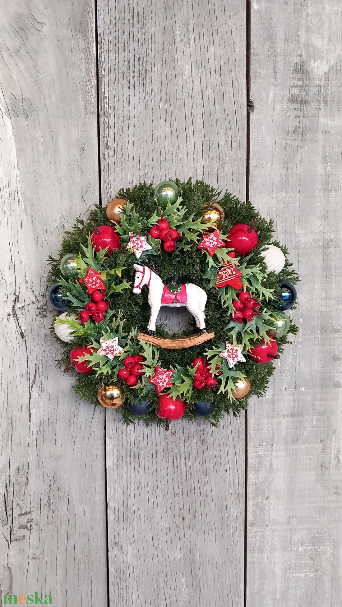 MeseKarácsony - Karácsonyi Kopogtató/Téli Kopogtató /Téli Ajtódísz/Karácsonyi Ajtódísz/Falidísz/ - karácsony - karácsonyi lakásdekoráció - karácsonyi ajtódíszek - Meska.hu