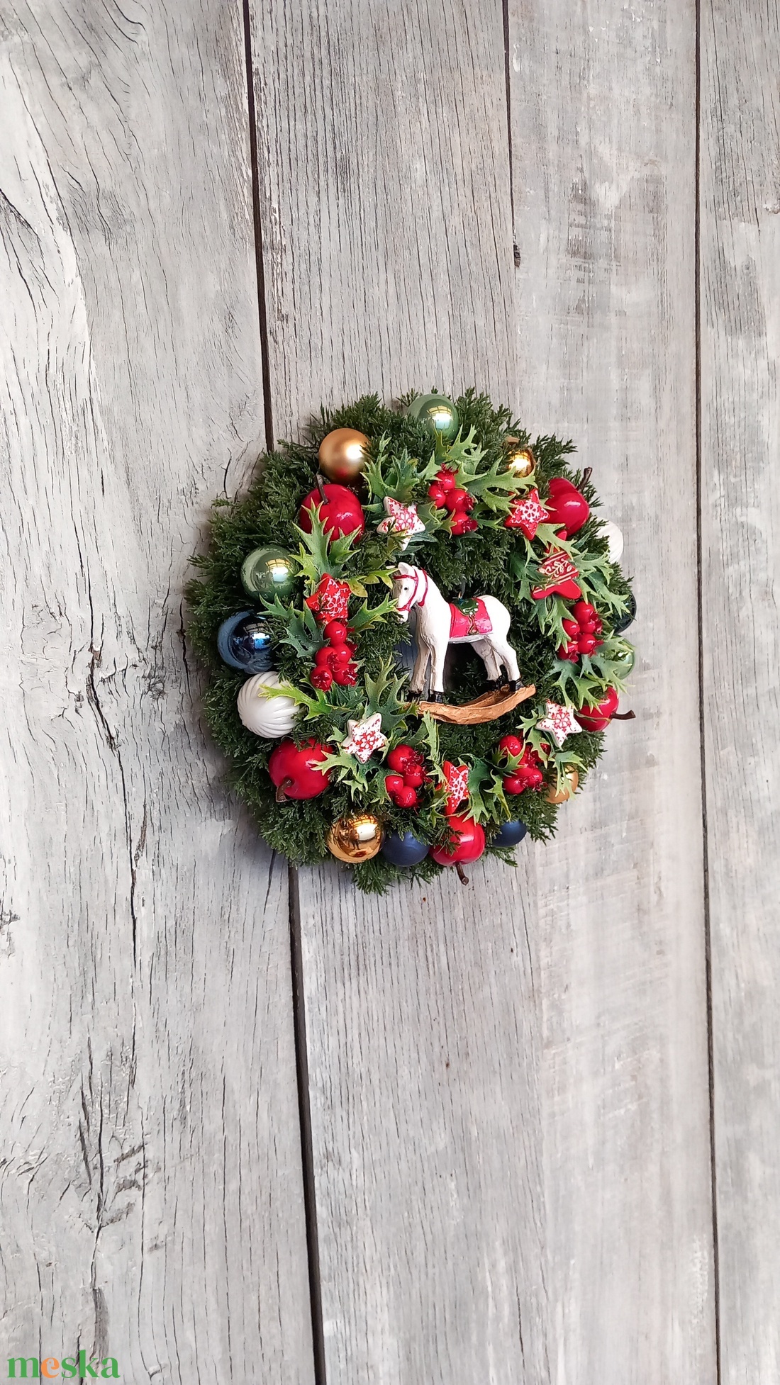 MeseKarácsony - Karácsonyi Kopogtató/Téli Kopogtató /Téli Ajtódísz/Karácsonyi Ajtódísz/Falidísz/ - karácsony - karácsonyi lakásdekoráció - karácsonyi ajtódíszek - Meska.hu