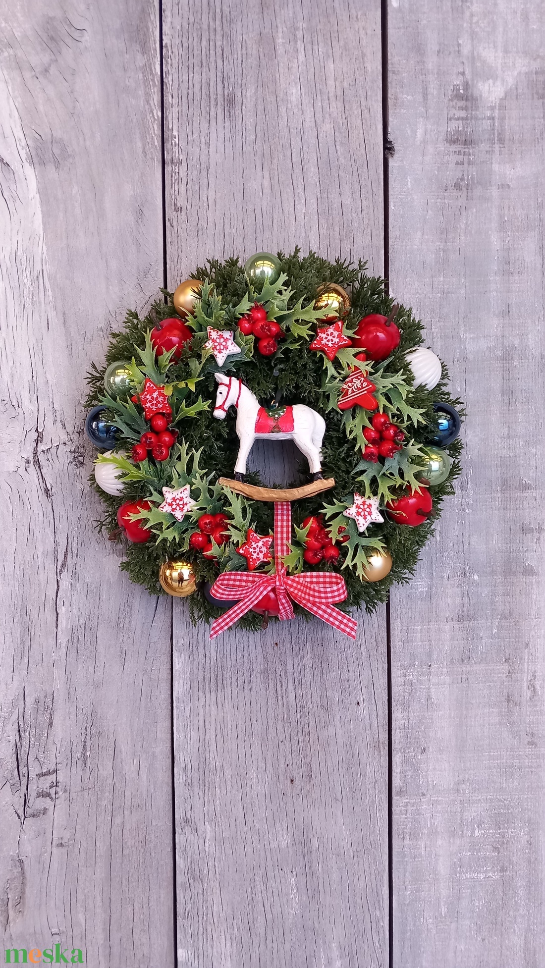 MeseKarácsony - Karácsonyi Kopogtató/Téli Kopogtató /Téli Ajtódísz/Karácsonyi Ajtódísz/Falidísz/ - karácsony - karácsonyi lakásdekoráció - karácsonyi ajtódíszek - Meska.hu