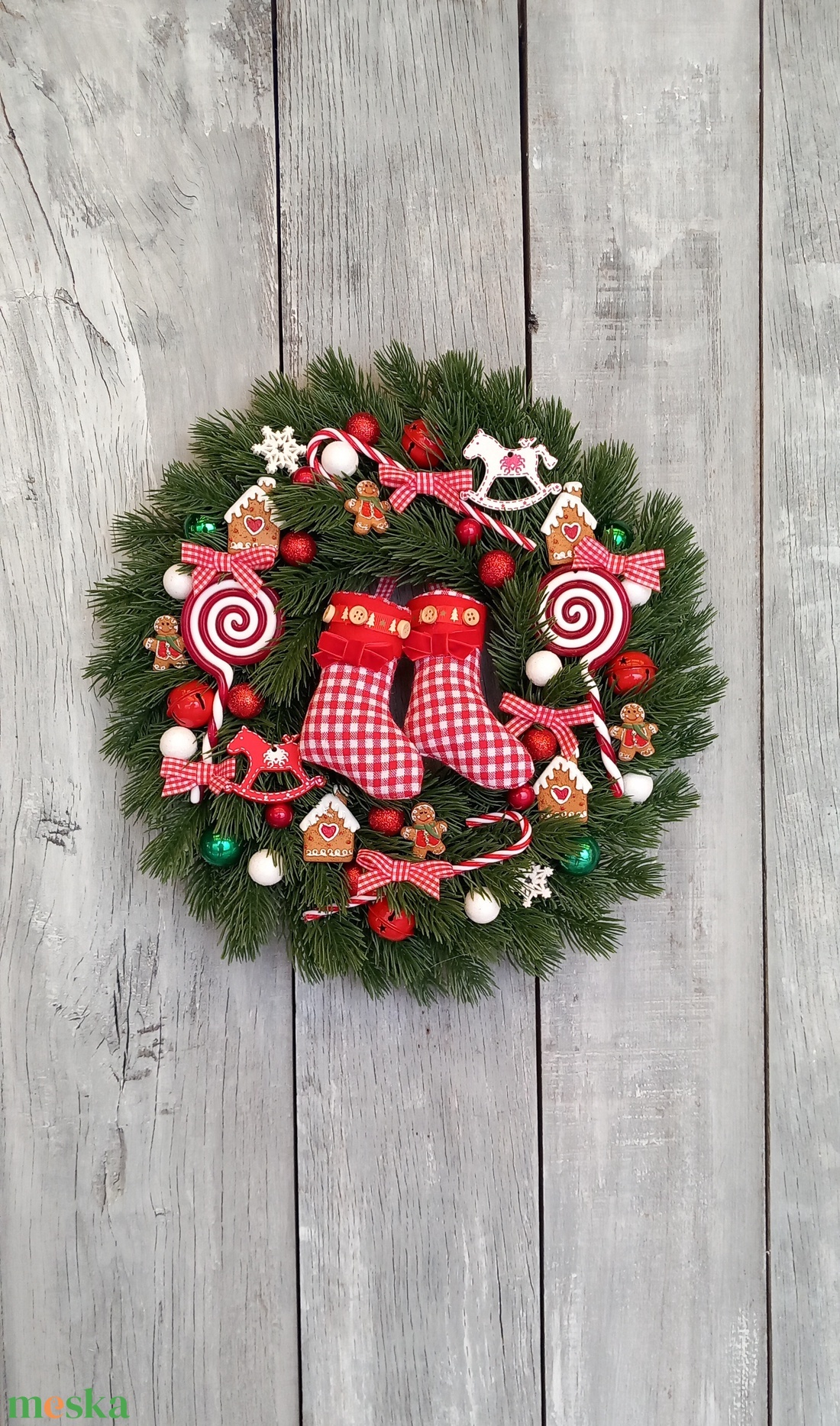 Mesés Karácsony Vár- Karácsonyi Kopogtató/Téli Kopogtató /Téli Ajtódísz/Karácsonyi Ajtódísz/Falidísz/ - karácsony - karácsonyi lakásdekoráció - karácsonyi ajtódíszek - Meska.hu