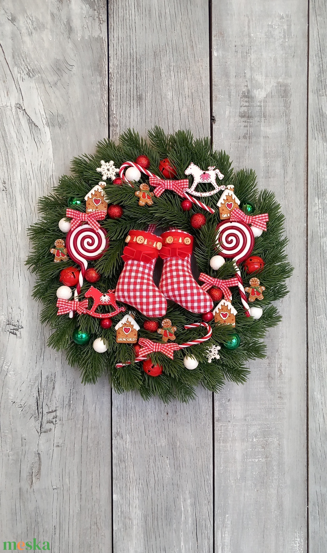 Mesés Karácsony Vár- Karácsonyi Kopogtató/Téli Kopogtató /Téli Ajtódísz/Karácsonyi Ajtódísz/Falidísz/ - karácsony - karácsonyi lakásdekoráció - karácsonyi ajtódíszek - Meska.hu