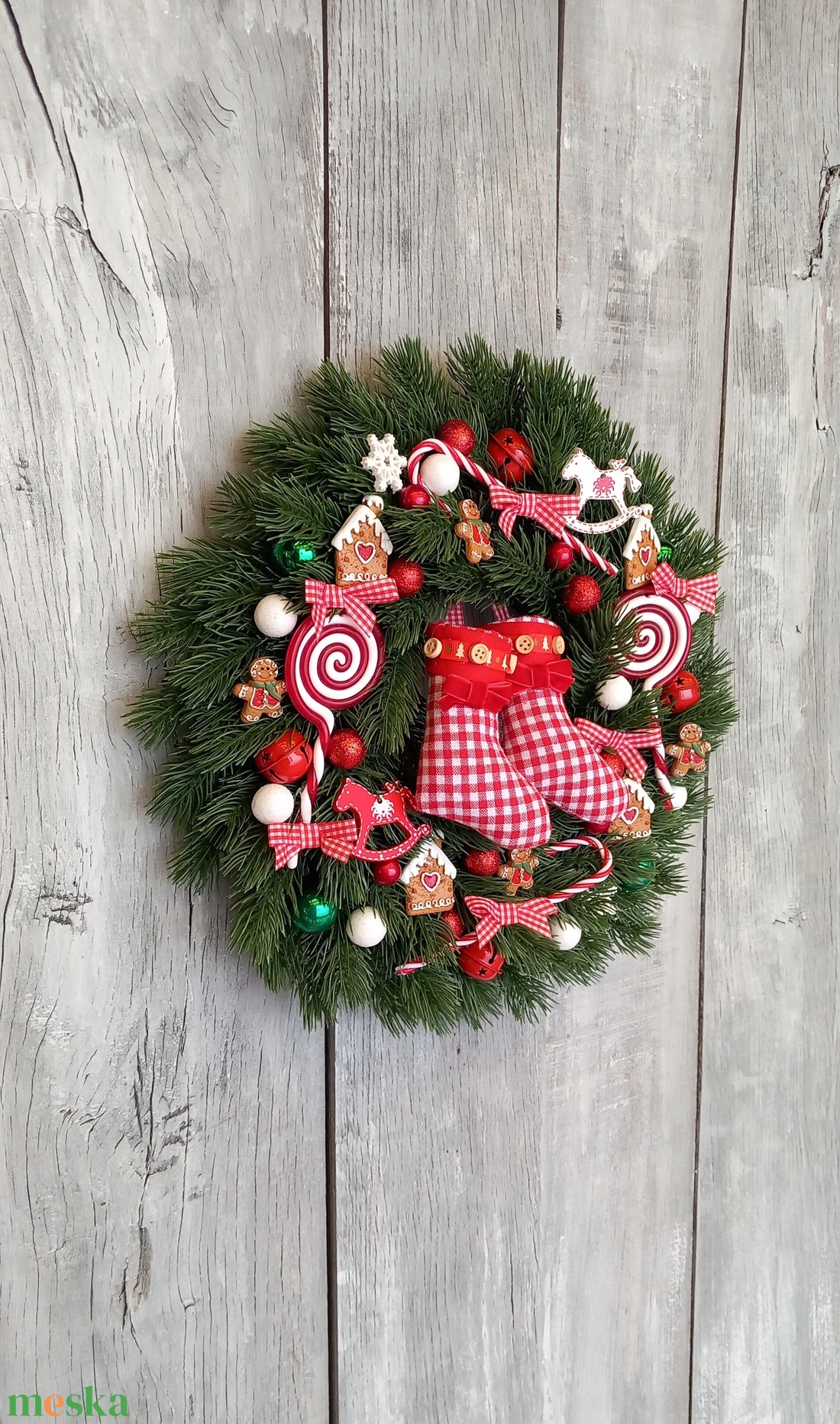 Mesés Karácsony Vár- Karácsonyi Kopogtató/Téli Kopogtató /Téli Ajtódísz/Karácsonyi Ajtódísz/Falidísz/ - karácsony - karácsonyi lakásdekoráció - karácsonyi ajtódíszek - Meska.hu