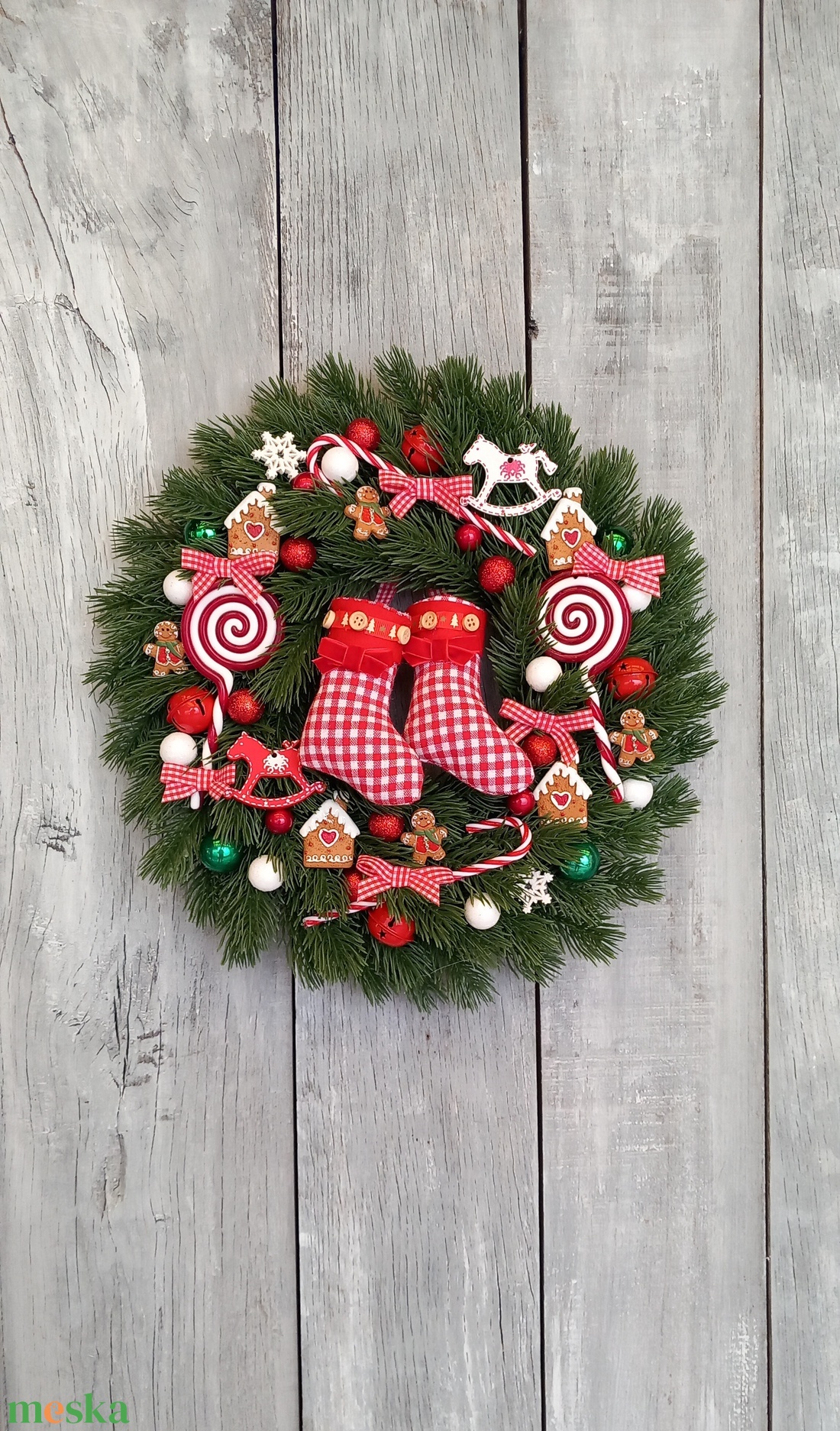 Mesés Karácsony Vár- Karácsonyi Kopogtató/Téli Kopogtató /Téli Ajtódísz/Karácsonyi Ajtódísz/Falidísz/ - karácsony - karácsonyi lakásdekoráció - karácsonyi ajtódíszek - Meska.hu