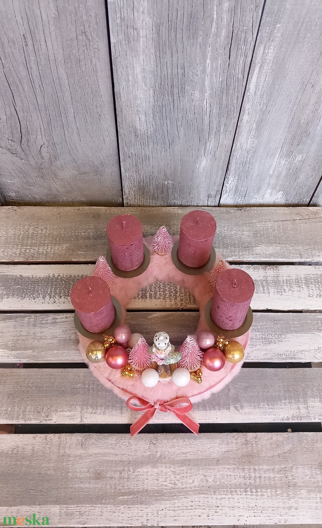 Karácsonyi Csillogás- Adventi Koszorú - karácsony - adventi díszek - adventi koszorú - Meska.hu