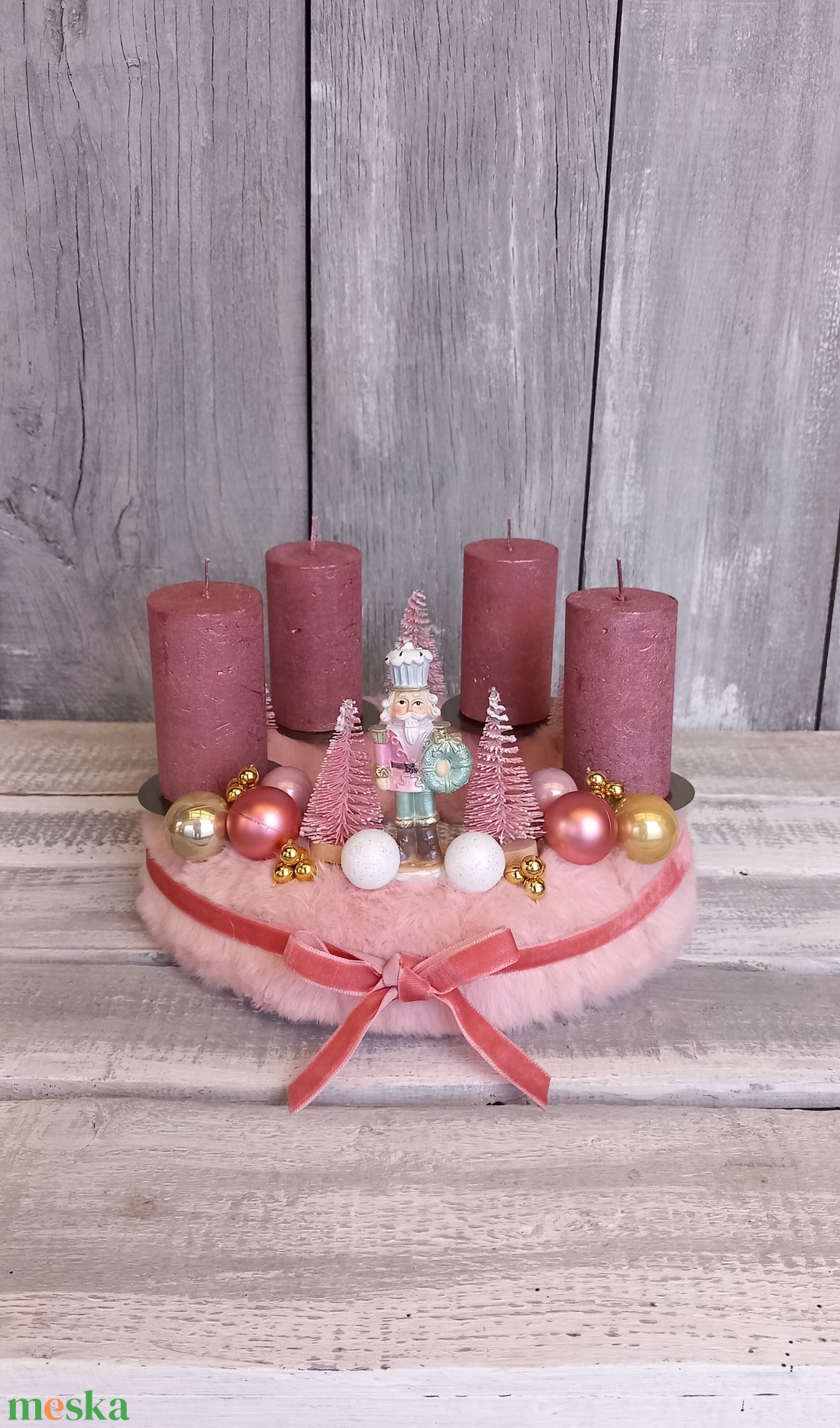 Karácsonyi Csillogás- Adventi Koszorú - karácsony - adventi díszek - adventi koszorú - Meska.hu