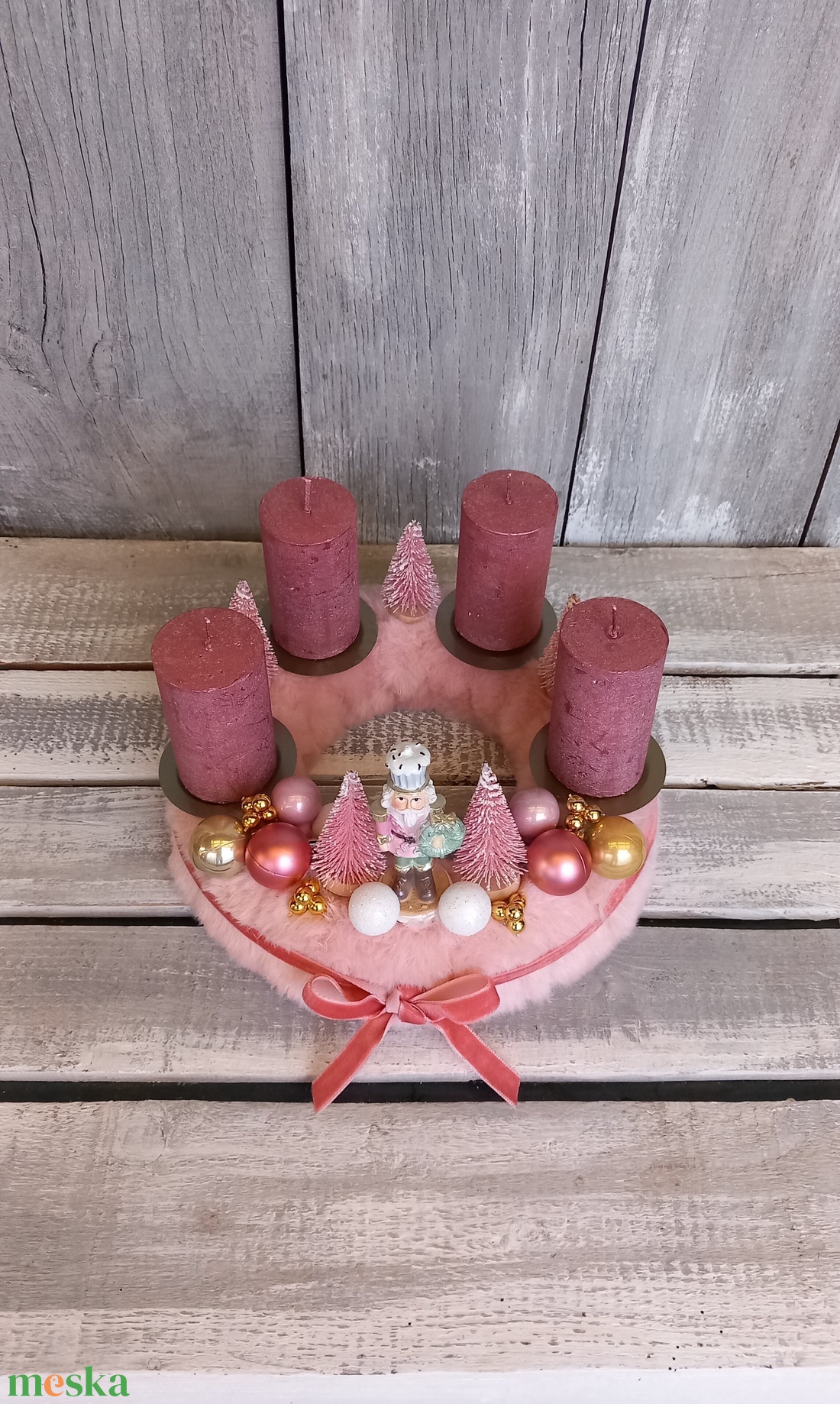 Karácsonyi Csillogás- Adventi Koszorú - karácsony - adventi díszek - adventi koszorú - Meska.hu