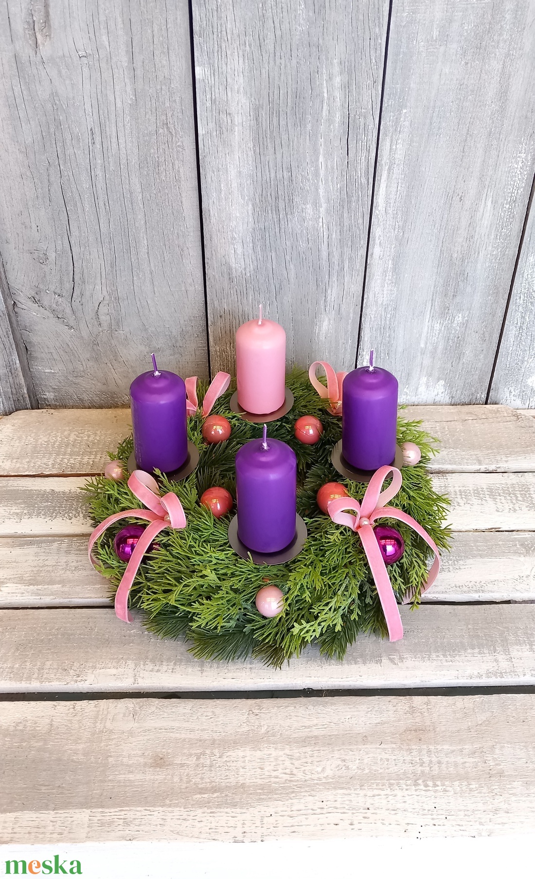 Advent Hagyománya- Adventi Koszorú - karácsony - adventi díszek - adventi koszorú - Meska.hu