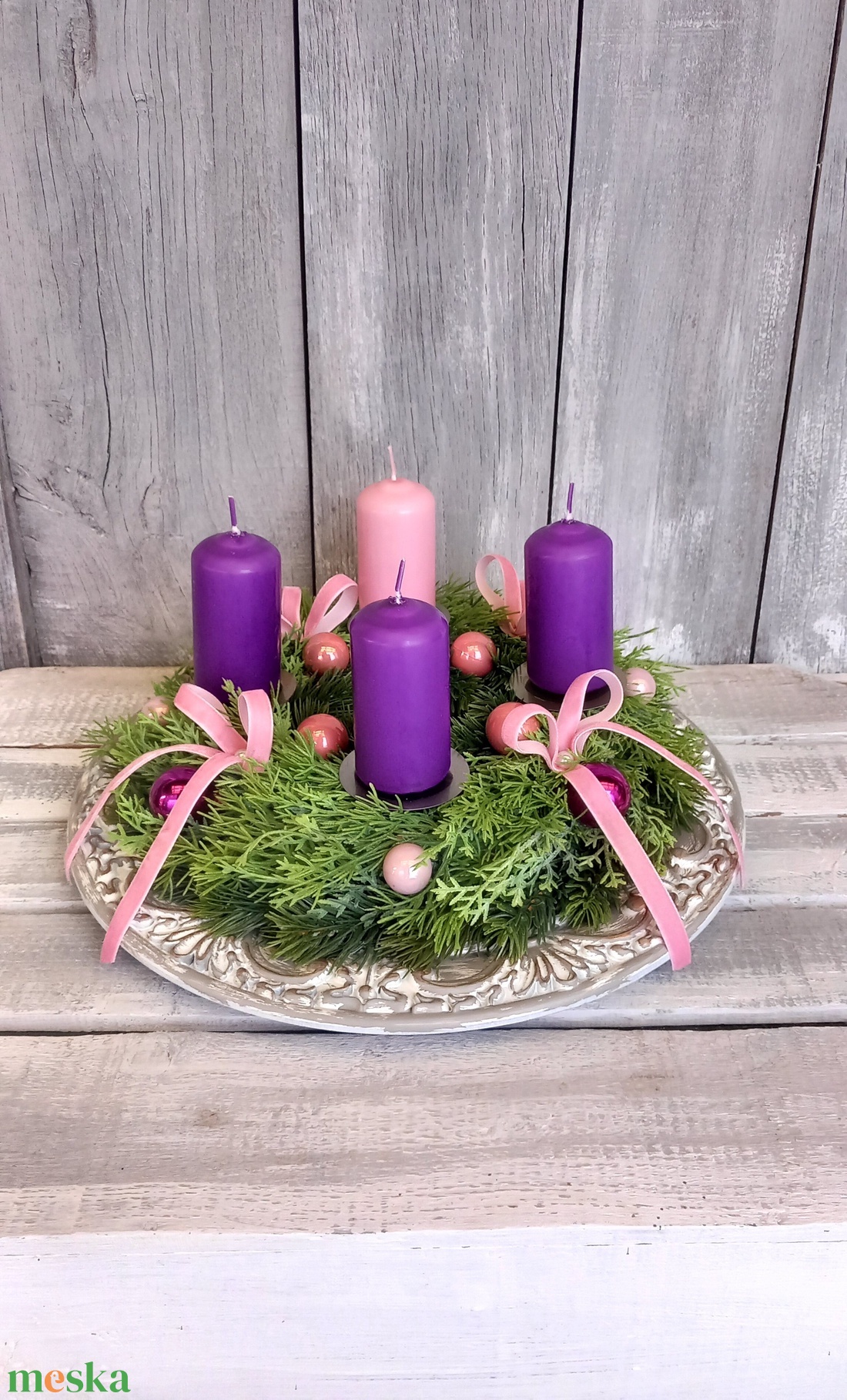 Advent Hagyománya- Adventi Koszorú - karácsony - adventi díszek - adventi koszorú - Meska.hu