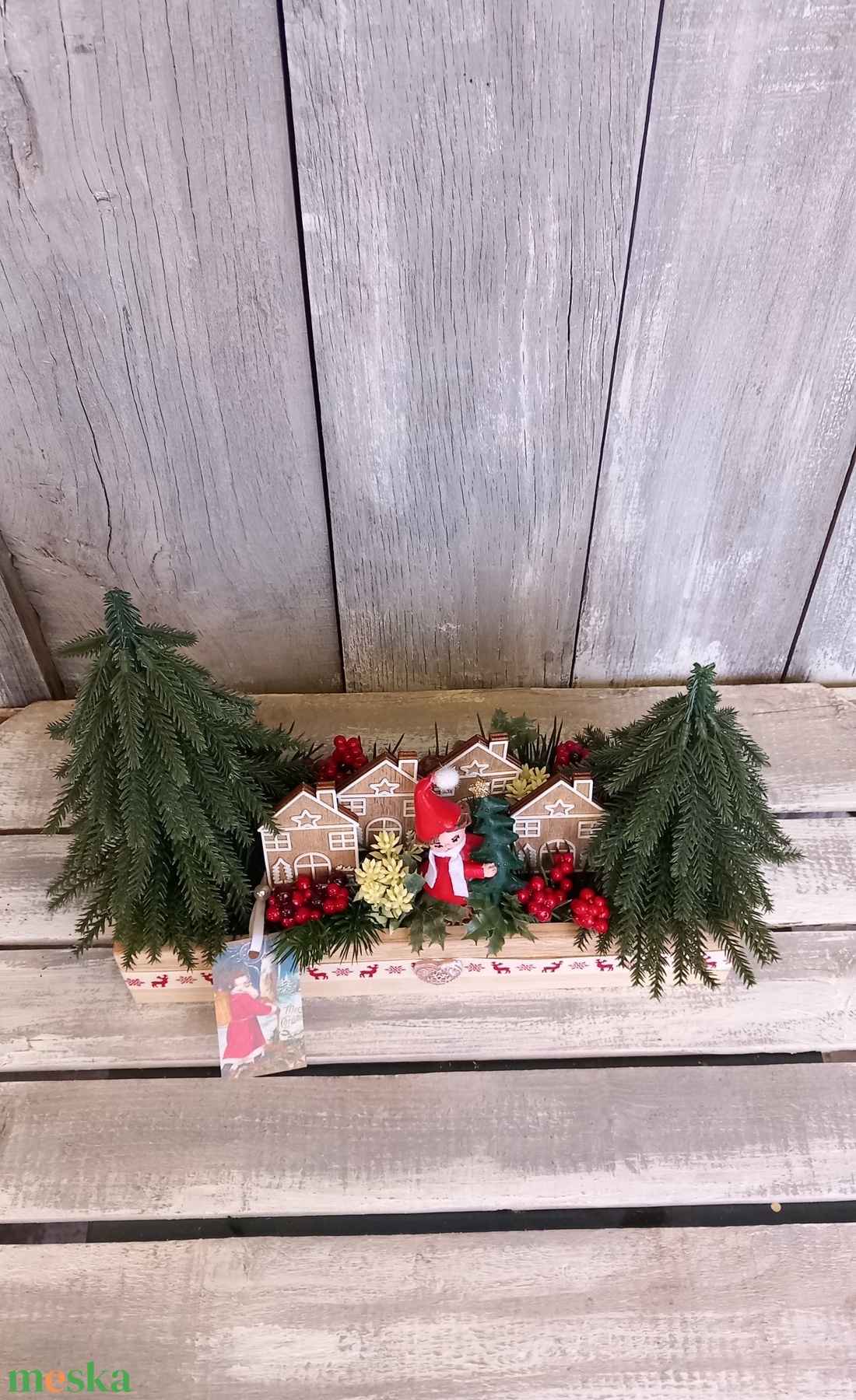   Piroska Karácsonya - Karácsonyi Asztaldísz/Ünnepi Asztaldísz/Téli Asztaldísz - otthon & életmód - dekoráció - asztal és polc dekoráció - asztaldísz - Meska.hu