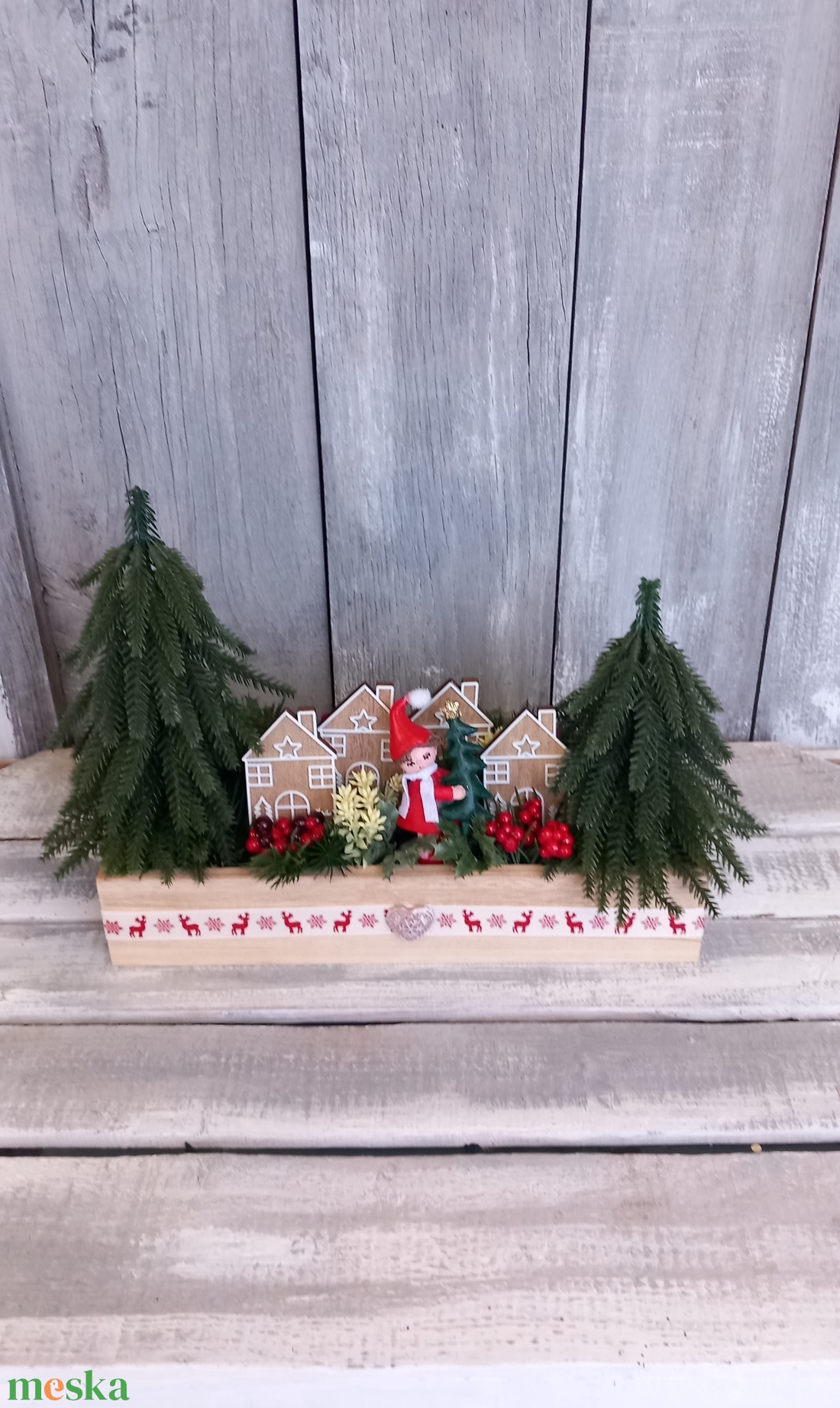   Piroska Karácsonya - Karácsonyi Asztaldísz/Ünnepi Asztaldísz/Téli Asztaldísz - otthon & életmód - dekoráció - asztal és polc dekoráció - asztaldísz - Meska.hu