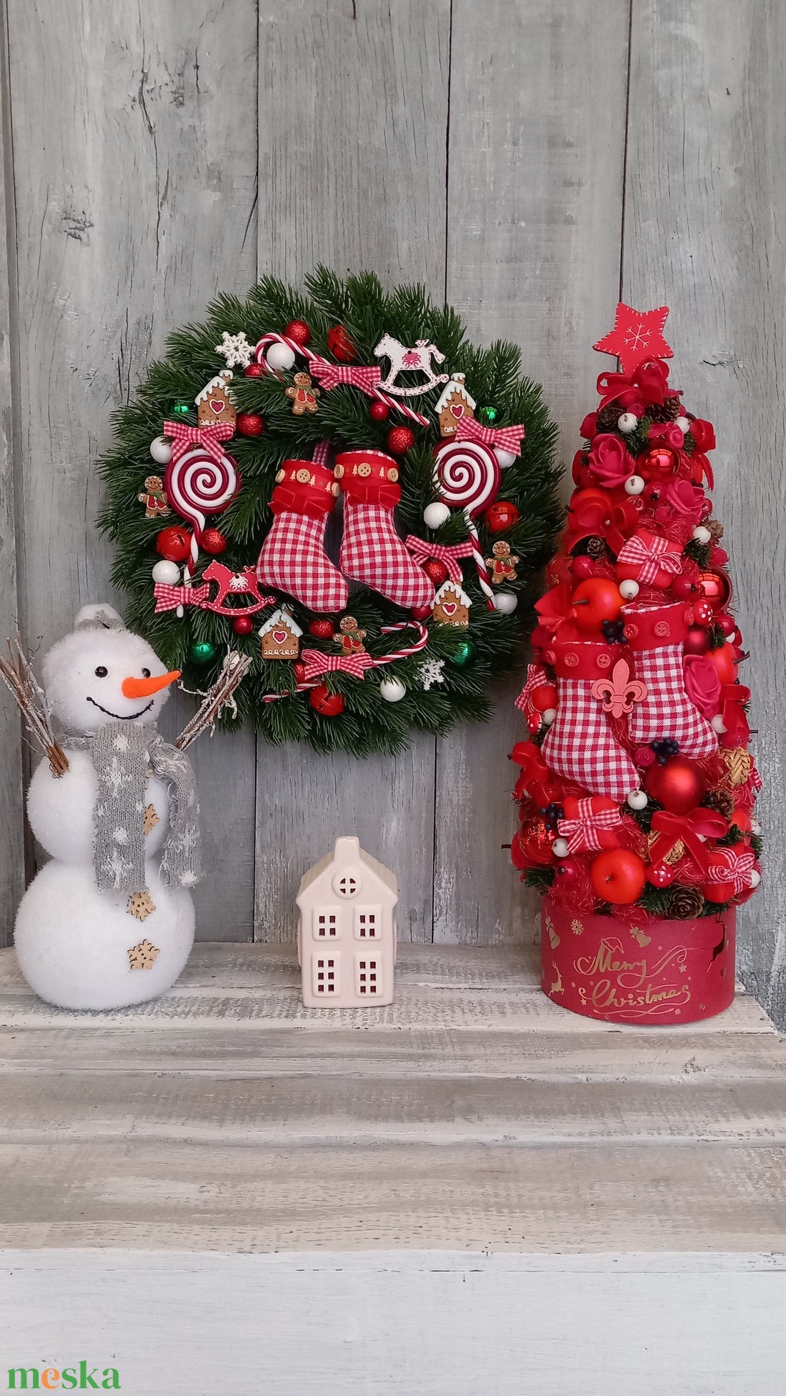 Mesés Karácsony Vár- Karácsonyi Kopogtató/Téli Kopogtató /Téli Ajtódísz/Karácsonyi Ajtódísz/Falidísz/ - karácsony - karácsonyi lakásdekoráció - karácsonyi ajtódíszek - Meska.hu