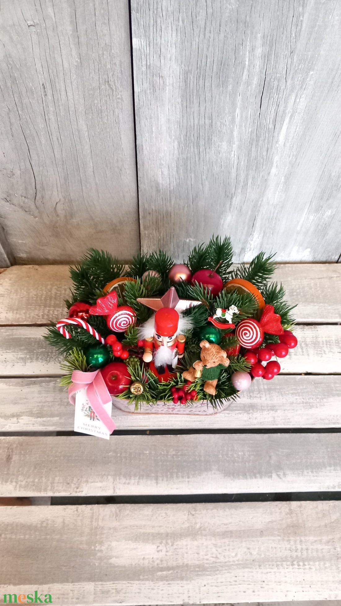   Mesés Ünnep - Karácsonyi Asztaldísz/Ünnepi Asztaldísz/Téli Asztaldísz - otthon & életmód - dekoráció - asztal és polc dekoráció - asztaldísz - Meska.hu