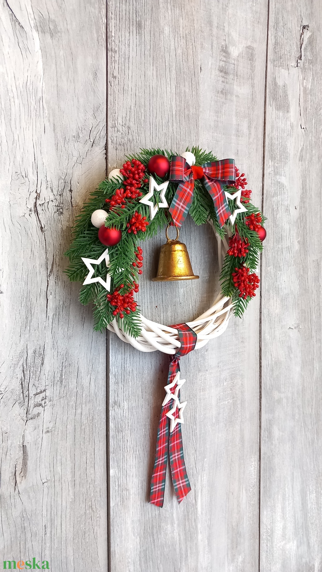 Karácsonyi Csillagok - Karácsonyi Kopogtató/Téli Kopogtató /Téli Ajtódísz/Karácsonyi Ajtódísz/Falidísz/ - karácsony - karácsonyi lakásdekoráció - karácsonyi ajtódíszek - Meska.hu