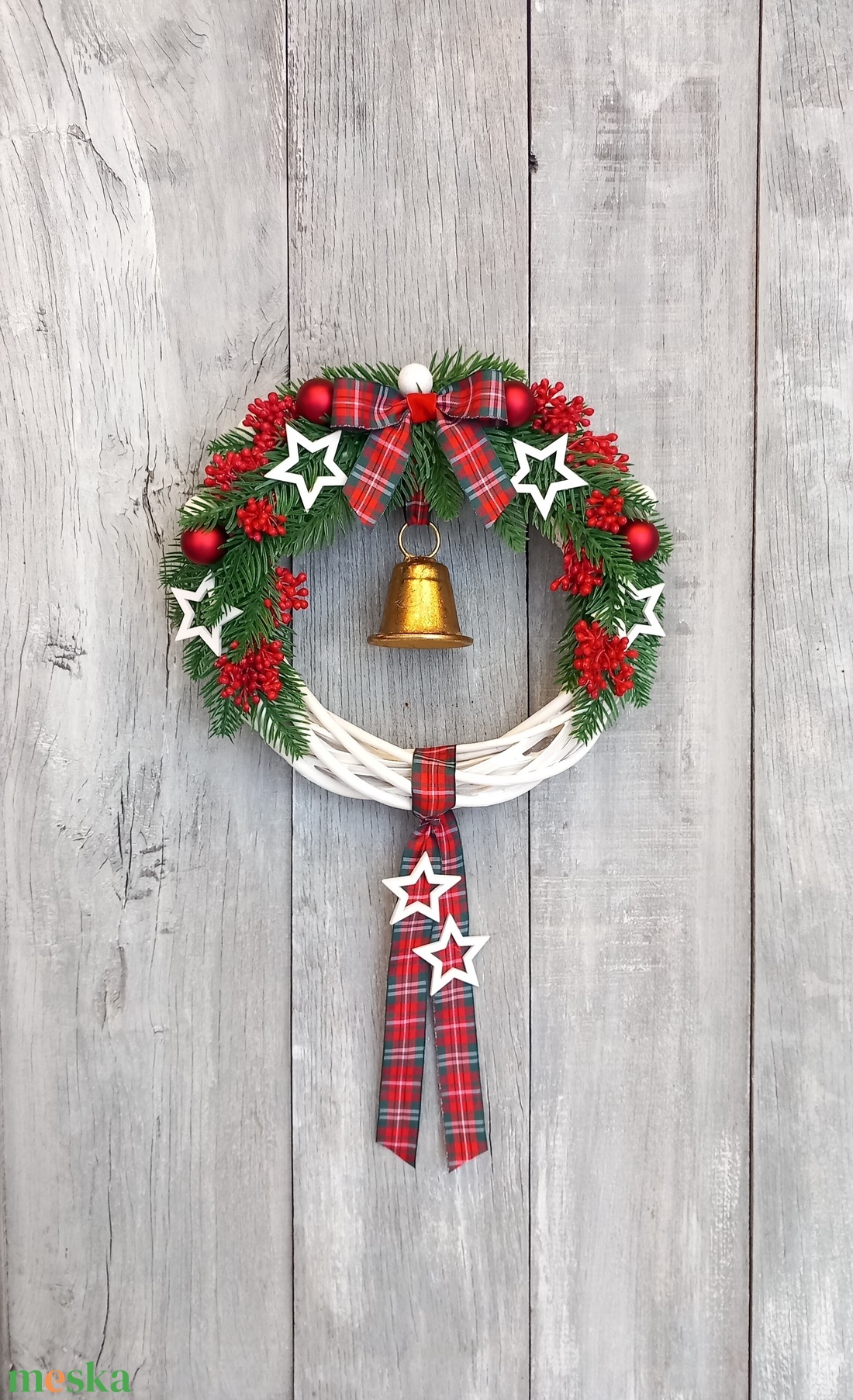 Karácsonyi Csillagok - Karácsonyi Kopogtató/Téli Kopogtató /Téli Ajtódísz/Karácsonyi Ajtódísz/Falidísz/ - karácsony - karácsonyi lakásdekoráció - karácsonyi ajtódíszek - Meska.hu