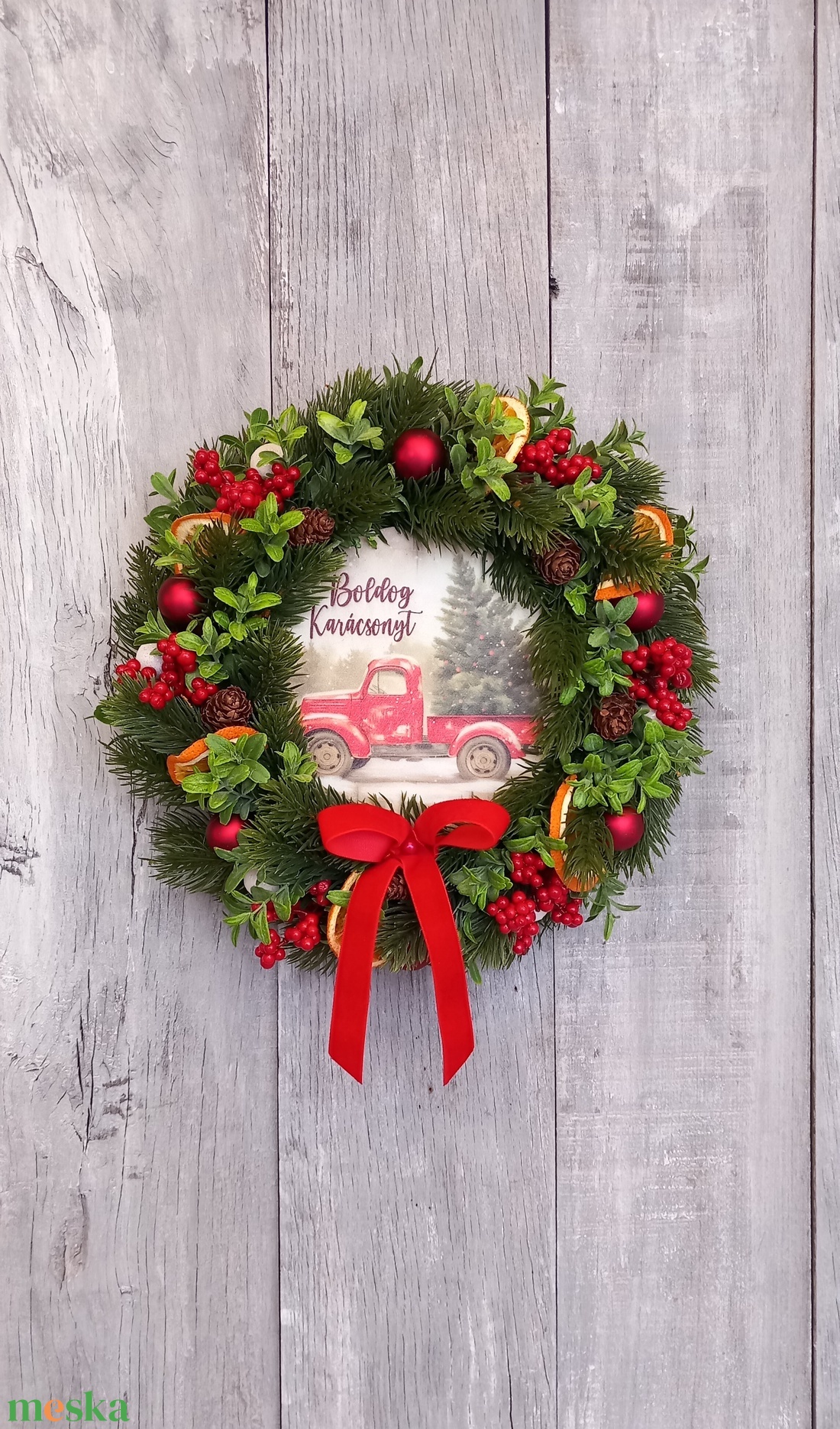 Boldog Karácsonyt - Karácsonyi Kopogtató/Téli Kopogtató /Téli Ajtódísz/Karácsonyi Ajtódísz/Falidísz/ - karácsony - karácsonyi lakásdekoráció - karácsonyi ajtódíszek - Meska.hu