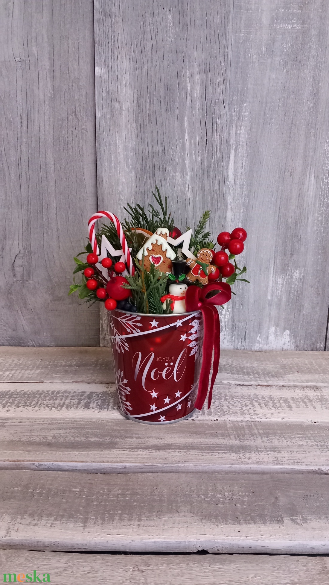   Kedves Karácsony - Karácsonyi Asztaldísz/Ünnepi Asztaldísz/Téli Asztaldísz - otthon & életmód - dekoráció - asztal és polc dekoráció - asztaldísz - Meska.hu