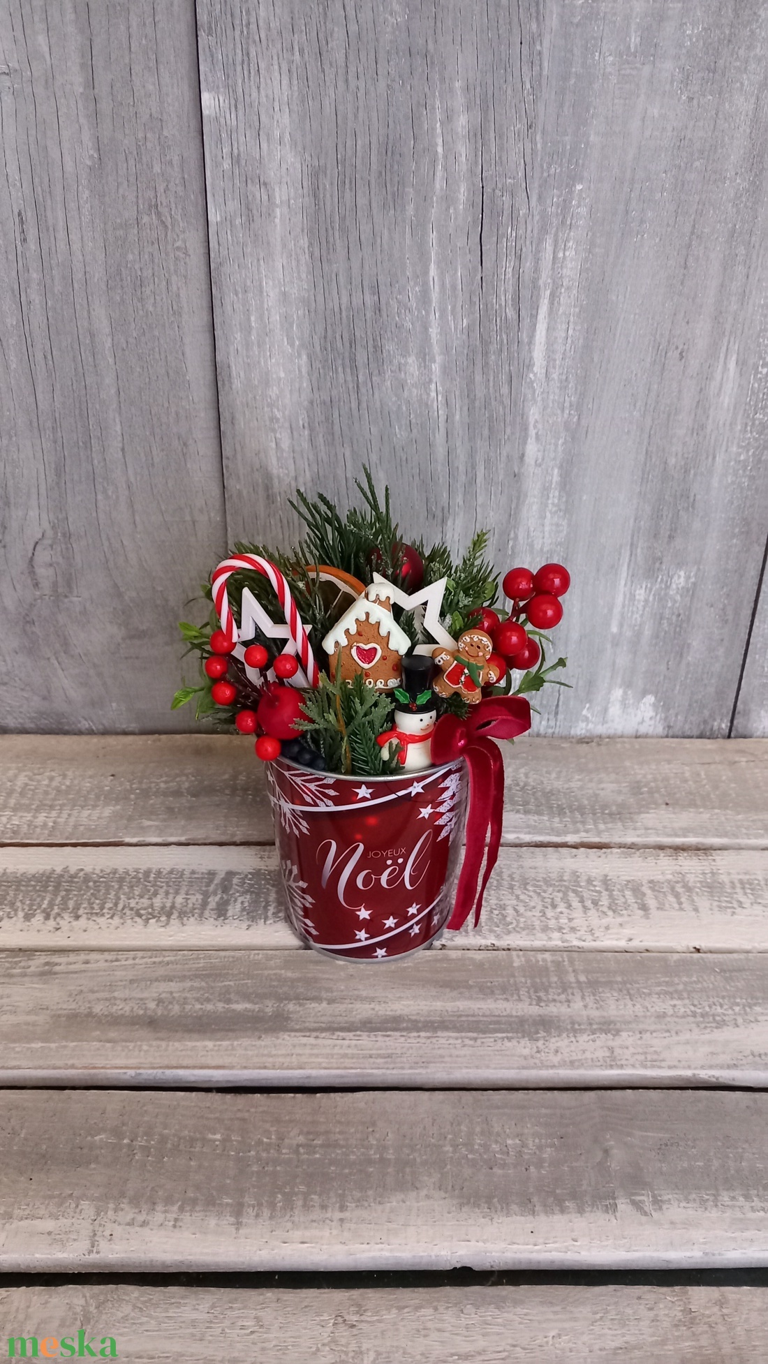   Kedves Karácsony - Karácsonyi Asztaldísz/Ünnepi Asztaldísz/Téli Asztaldísz - otthon & életmód - dekoráció - asztal és polc dekoráció - asztaldísz - Meska.hu