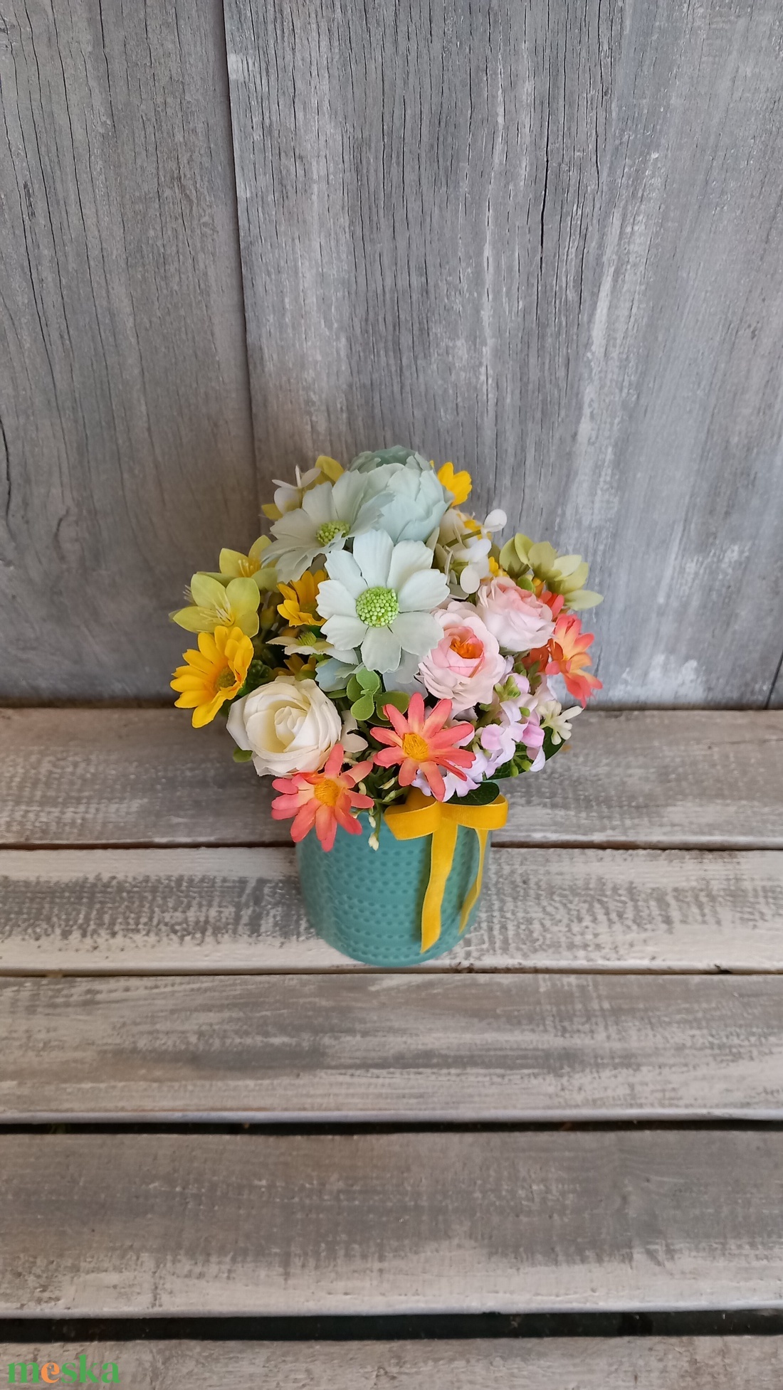  Üde Virágok  - Tavaszi Asztaldísz/Virágos Asztaldísz - otthon & életmód - dekoráció - asztal és polc dekoráció - asztaldísz - Meska.hu