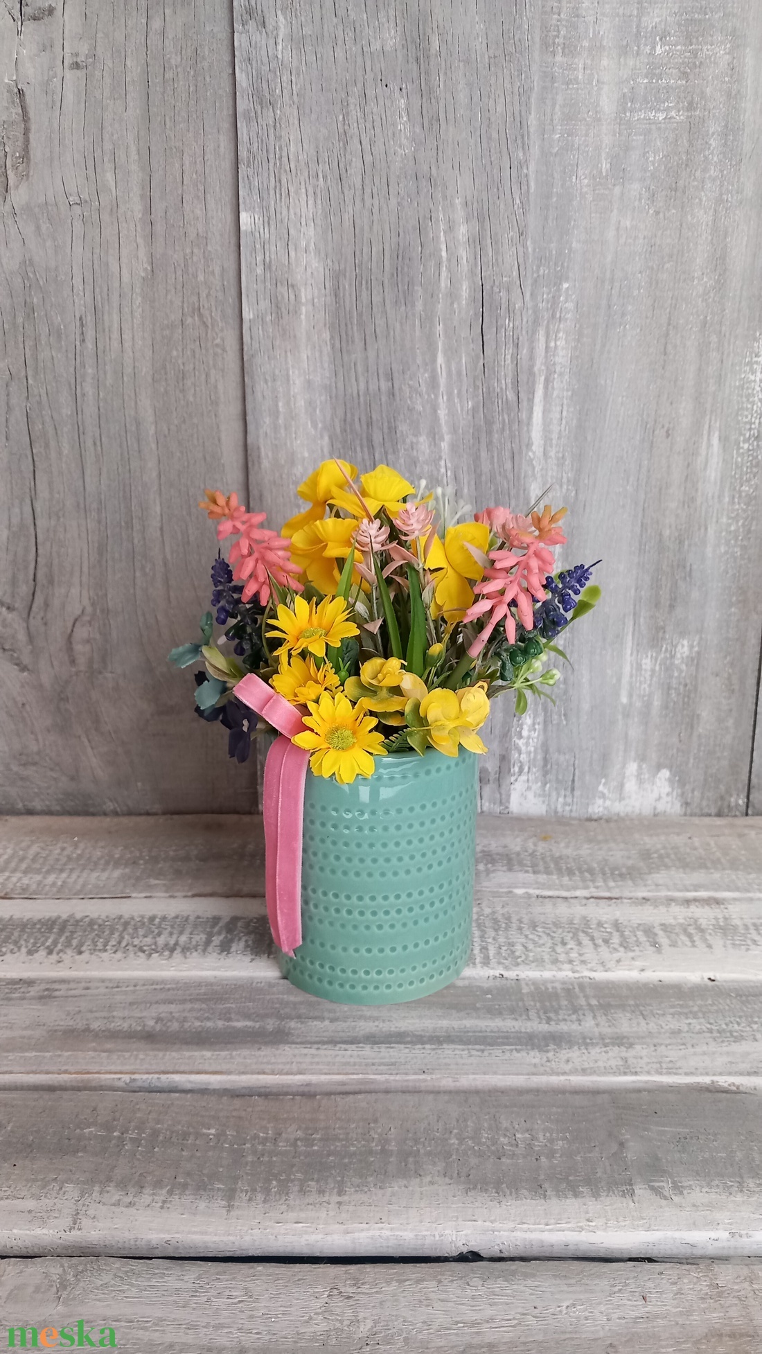  Színes Tavasz  - Tavaszi Asztaldísz/Virágos Asztaldísz - otthon & életmód - dekoráció - asztal és polc dekoráció - asztaldísz - Meska.hu