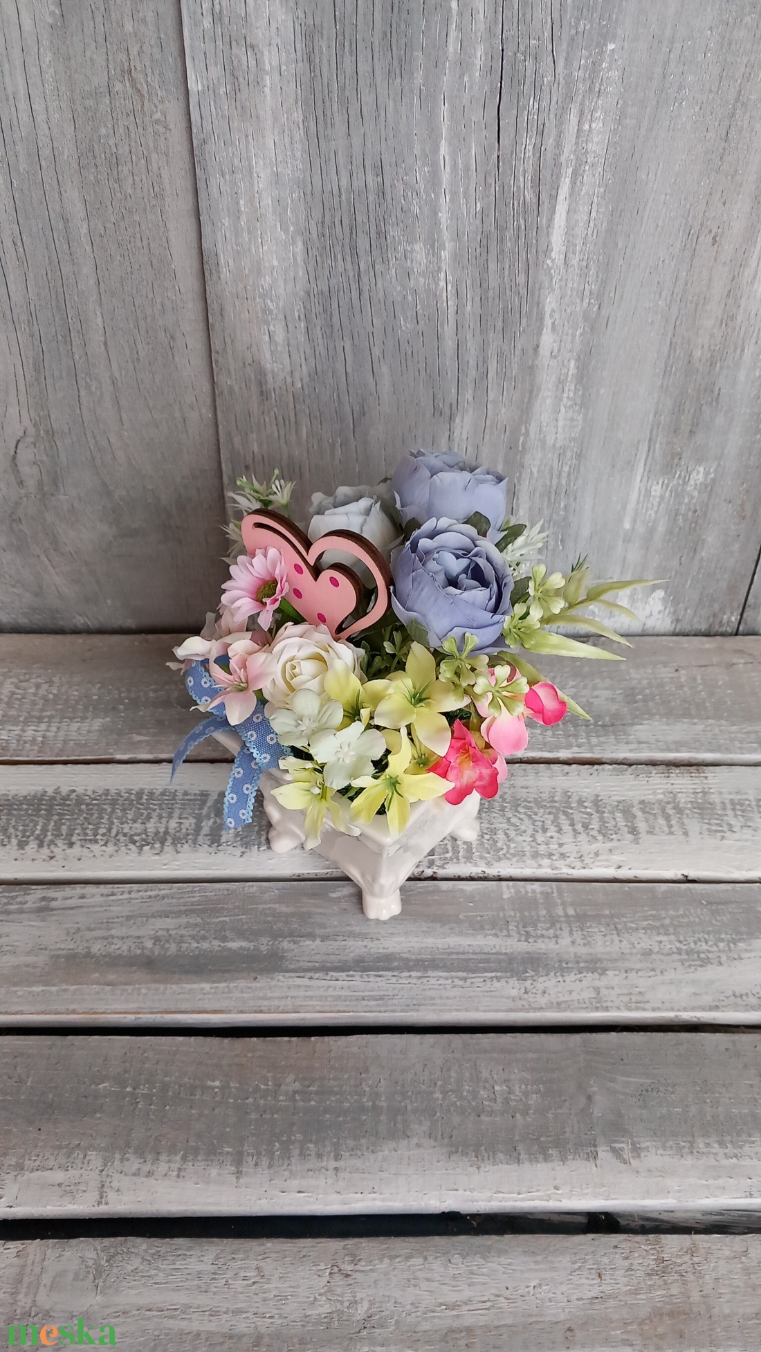  Kedves Virágok  - Tavaszi Asztaldísz/Virágos Asztaldísz/Köszöntő Virágdísz - otthon & életmód - dekoráció - asztal és polc dekoráció - asztaldísz - Meska.hu