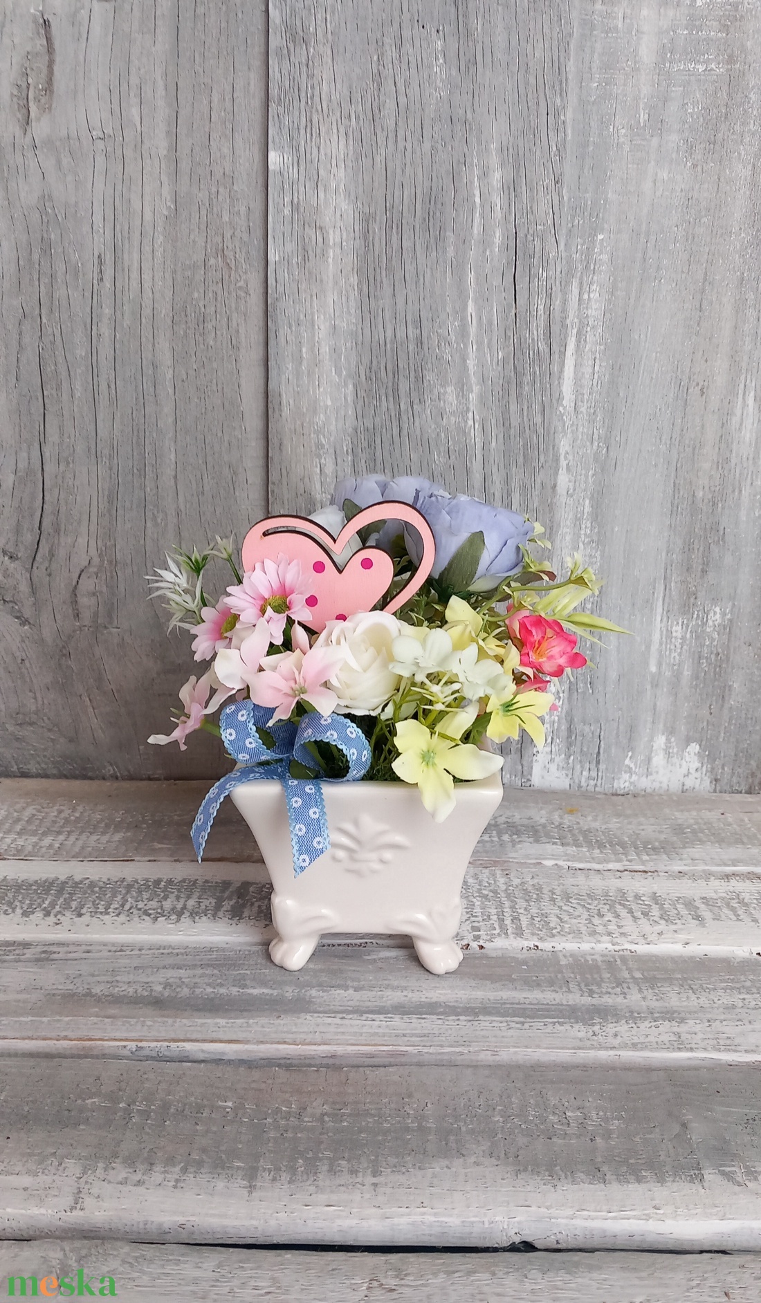  Kedves Virágok  - Tavaszi Asztaldísz/Virágos Asztaldísz/Köszöntő Virágdísz - otthon & életmód - dekoráció - asztal és polc dekoráció - asztaldísz - Meska.hu