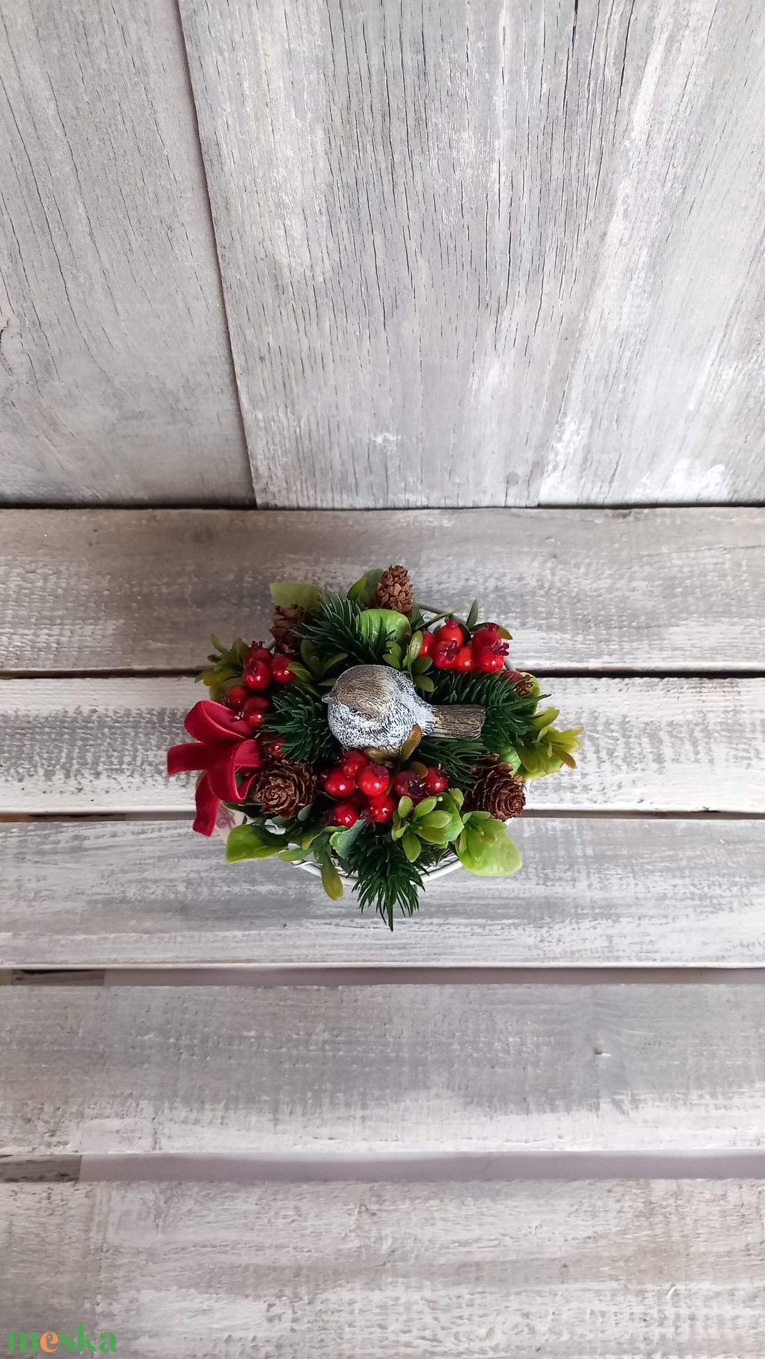 Kismadár Csipkebogyói  - Téli Asztaldísz/Asztaldekoráció/Köszöntő Asztaldísz - otthon & életmód - dekoráció - asztal és polc dekoráció - asztaldísz - Meska.hu