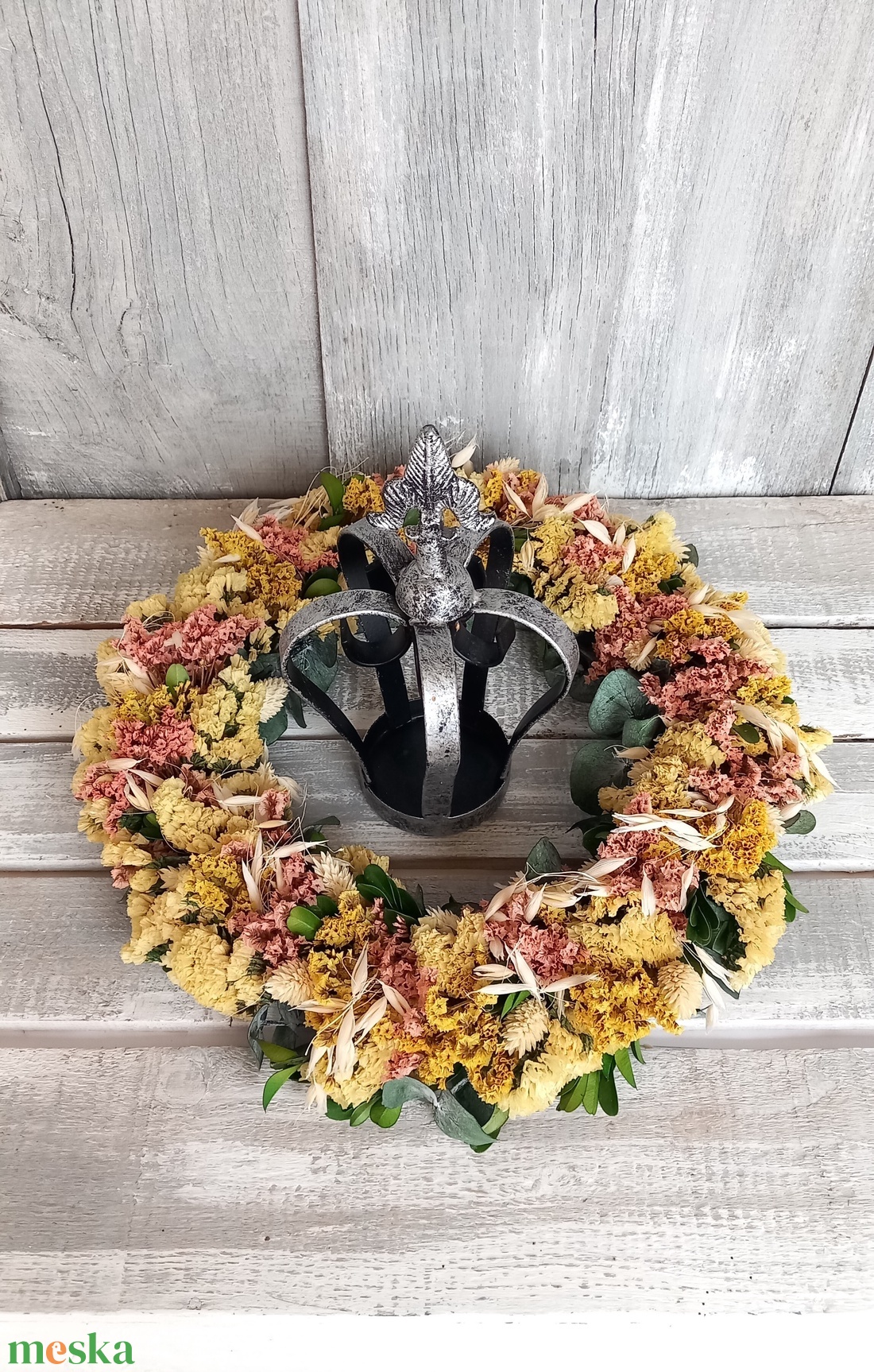 IllatVarázslat- Szárazvirág Kopogtató/Tavaszi Kopogtató/Tavaszi Ajtódísz/Ajtódísz/Falidísz/ - otthon & életmód - dekoráció - ajtó- és ablak dekoráció - ajtódísz & kopogtató - Meska.hu