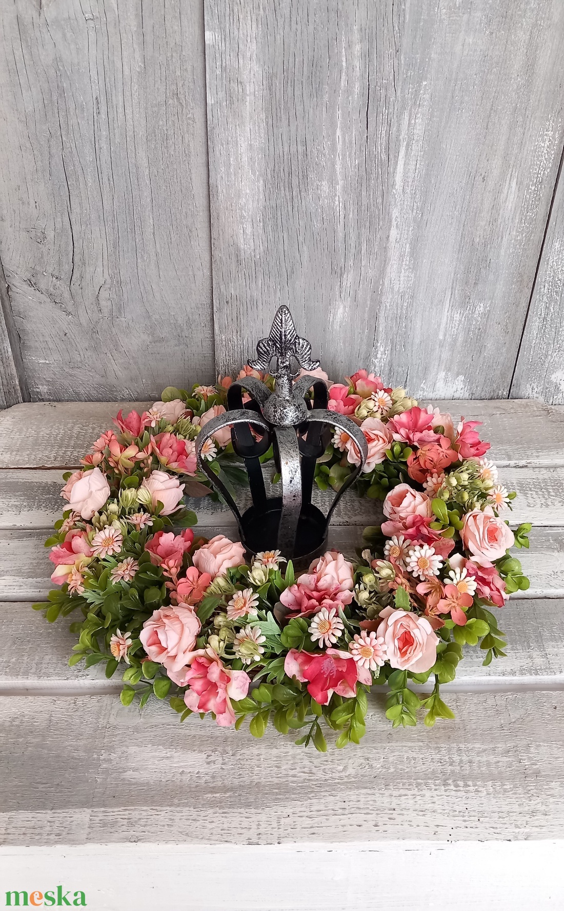 CsodaVirágok- Virágos Kopogtató/ Tavaszi Kopogtató /Nyári Ajtódísz/Ajtódísz /Falidísz/Koszorú - otthon & életmód - dekoráció - ajtó- és ablak dekoráció - ajtódísz & kopogtató - Meska.hu