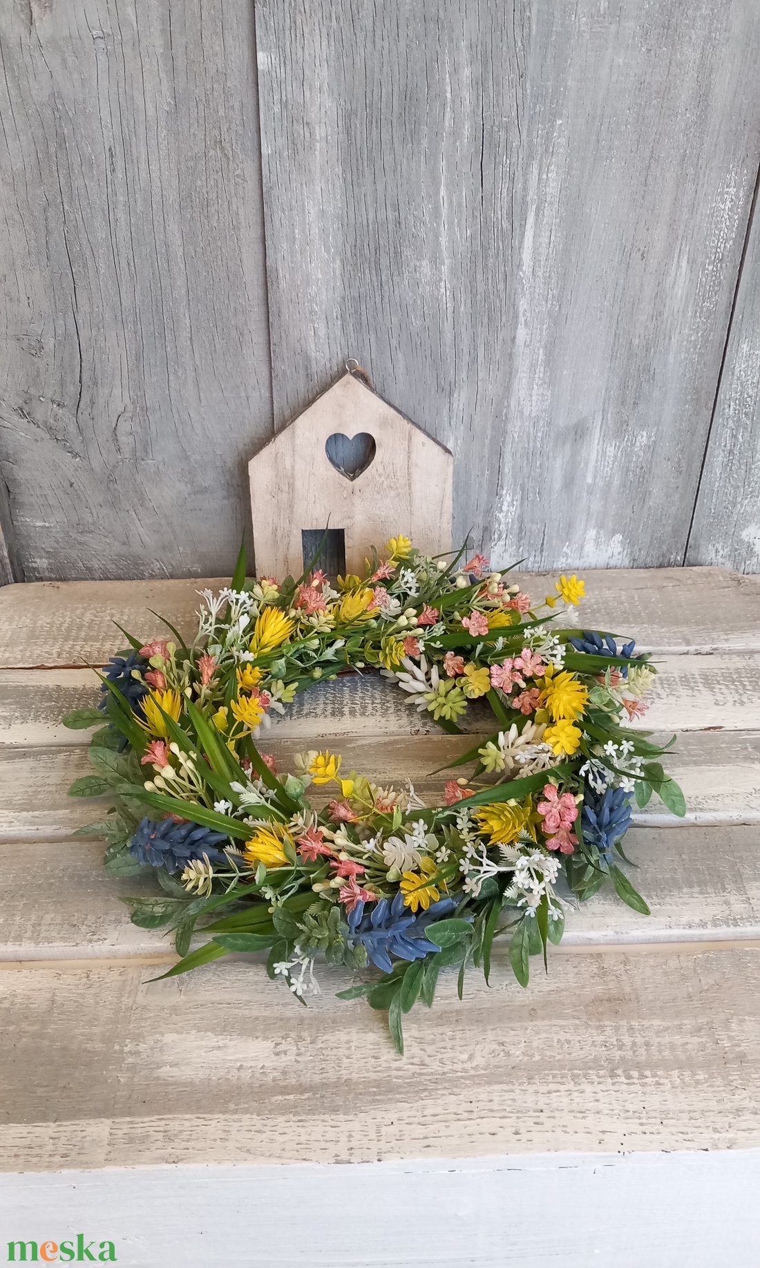 Kopogtass Tavasz- Virágos Kopogtató/ Tavaszi Kopogtató /Ajtódísz /Falidísz/Koszorú - otthon & életmód - dekoráció - ajtó- és ablak dekoráció - ajtódísz & kopogtató - Meska.hu